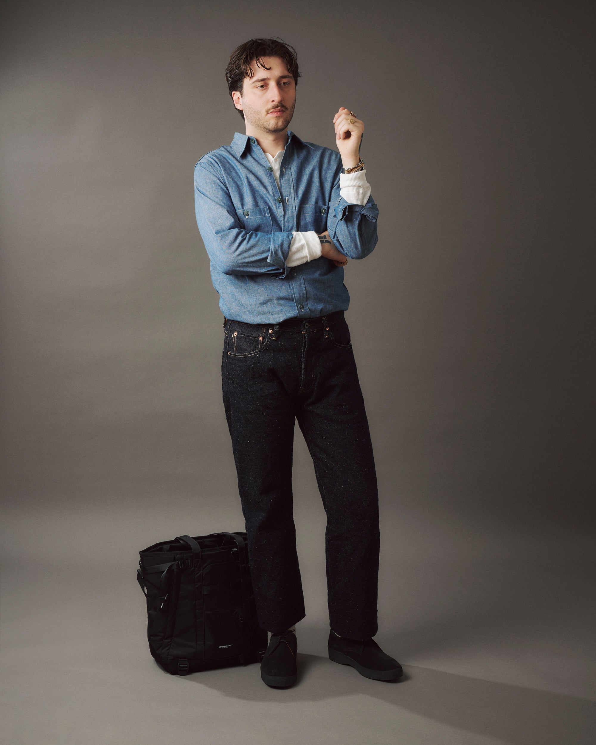 Sanders Japan Collection Brit Shoe - Black Suede