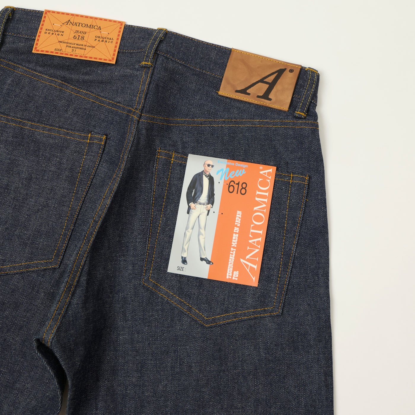 Anatomica 618 16oz Regular Straight Jeans - Raw