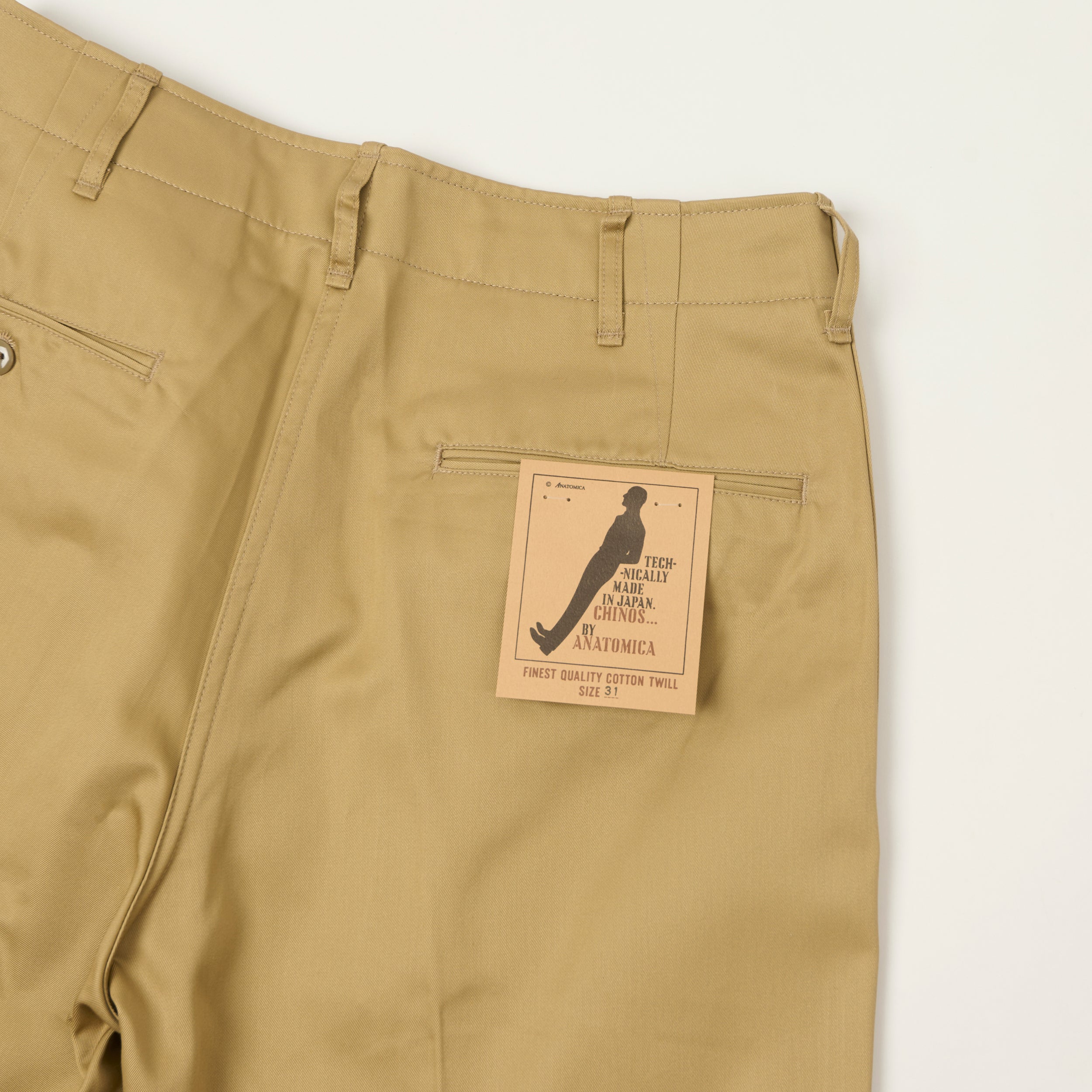 Anatomica High Density Cloth Chinos - Beige