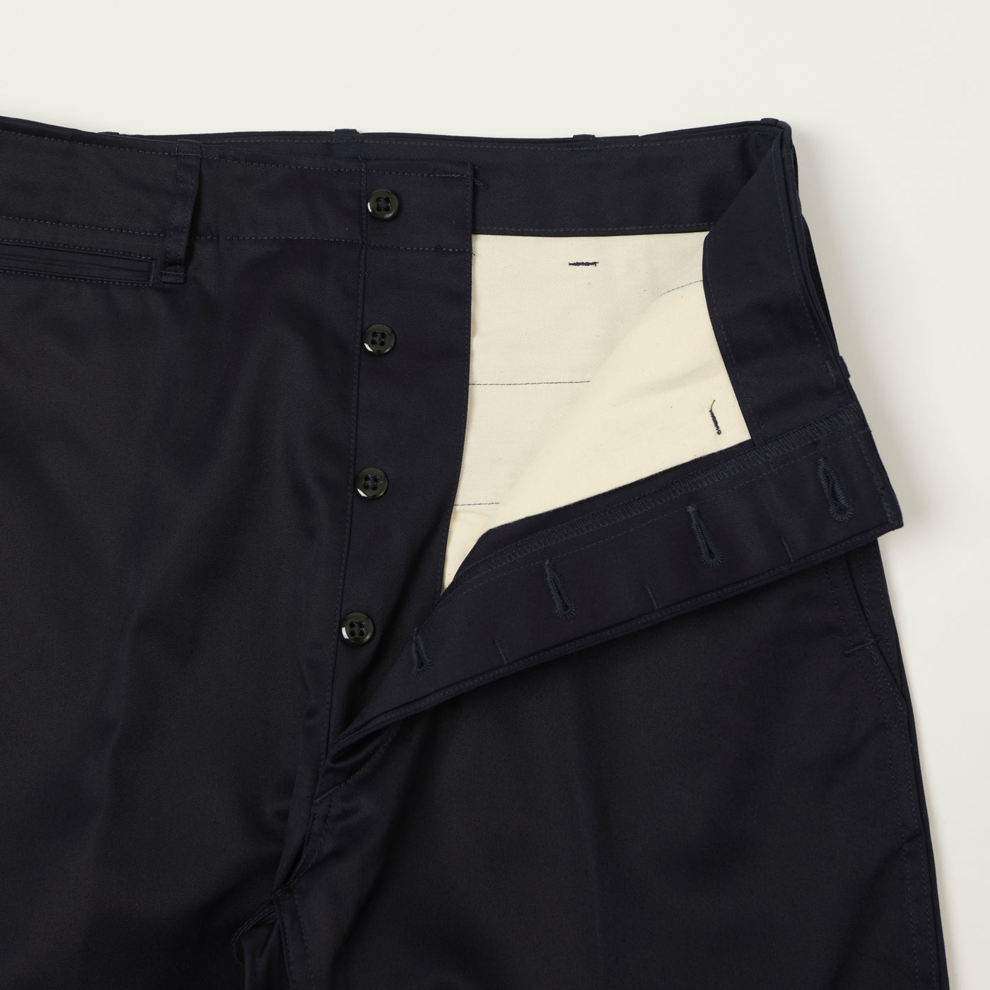 Anatomica High Density Cloth Chinos - Navy