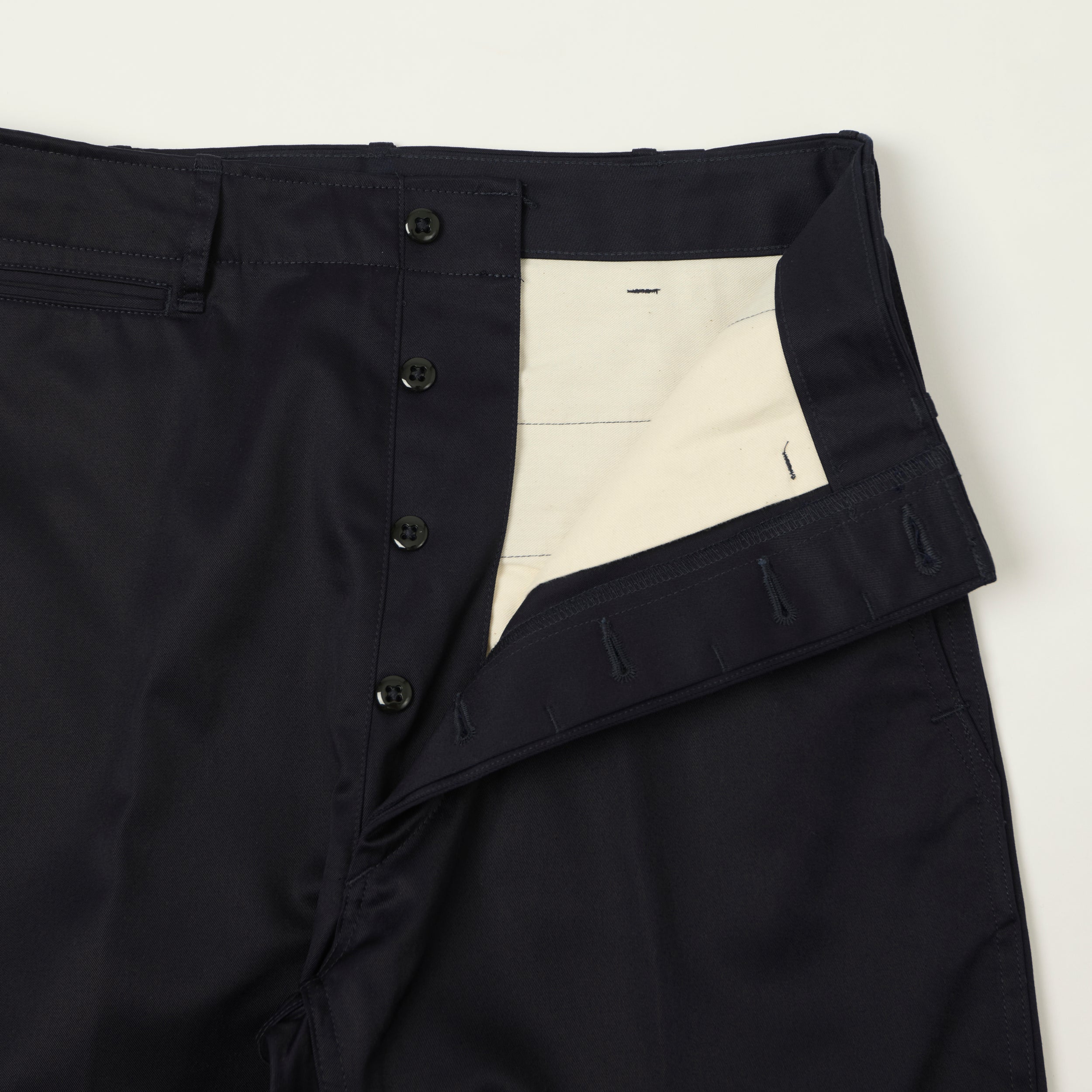 Anatomica High Density Cloth Chinos - Navy