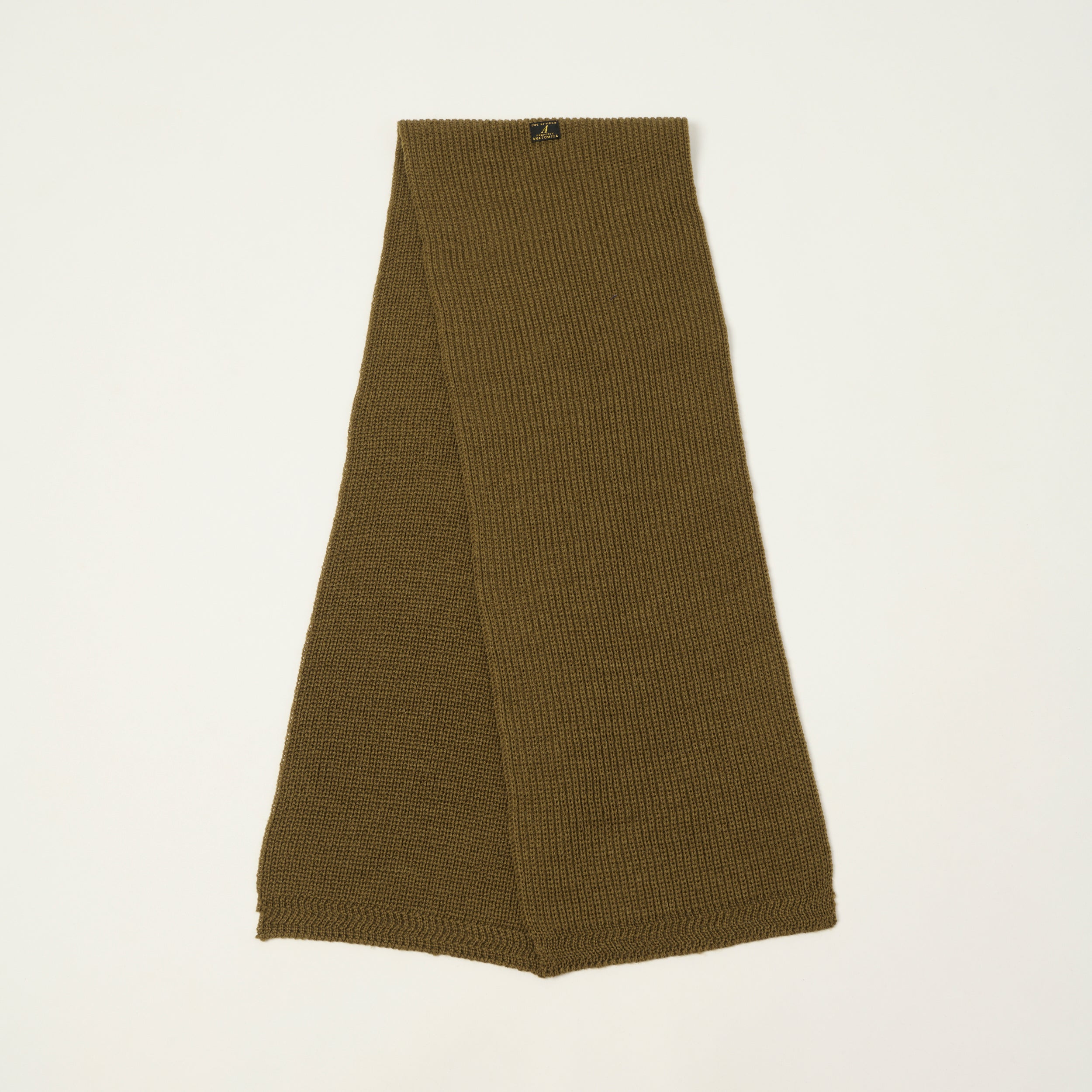 Anatomica 'KNF' Knit Muffler - Khaki