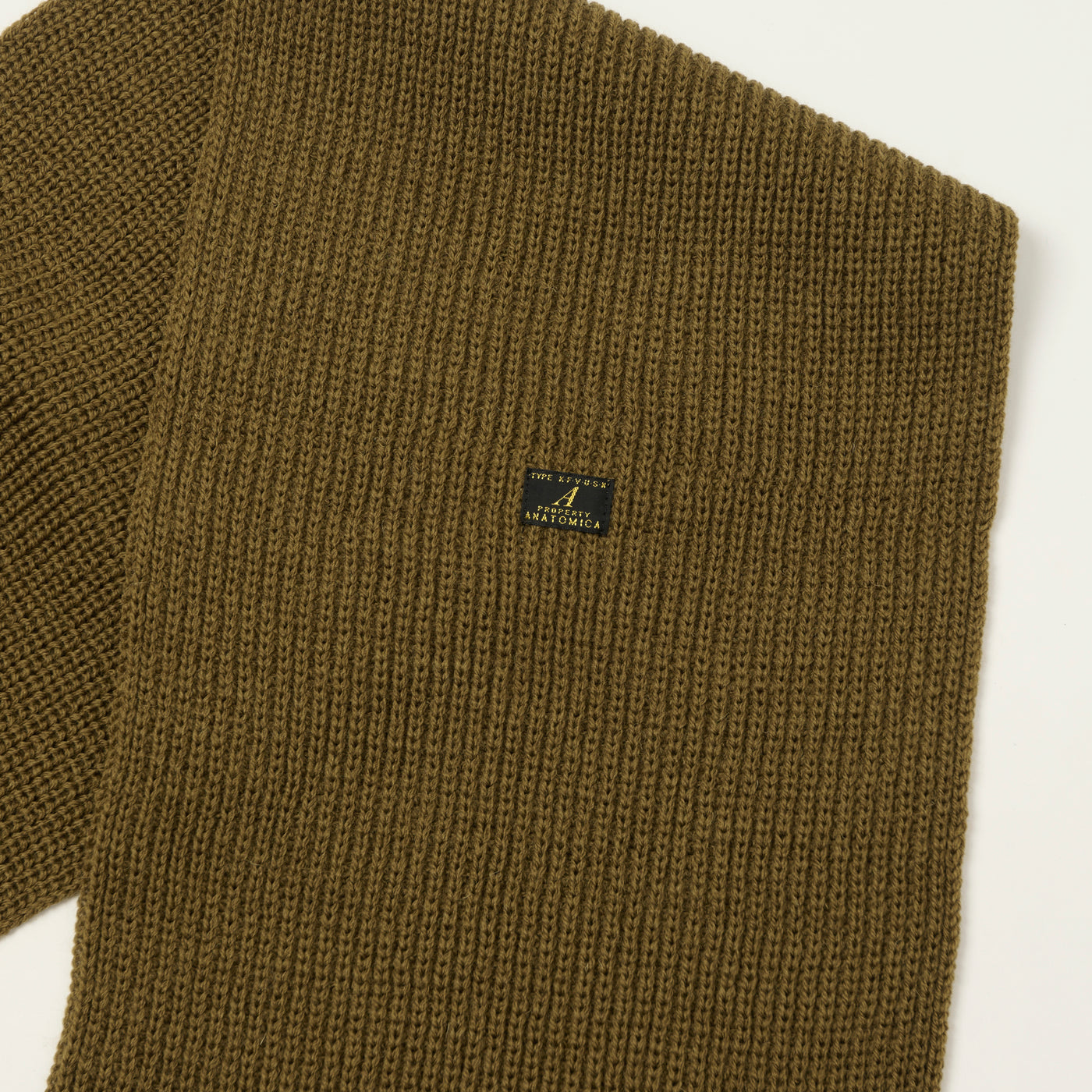 Anatomica 'KNF' Knit Muffler - Khaki