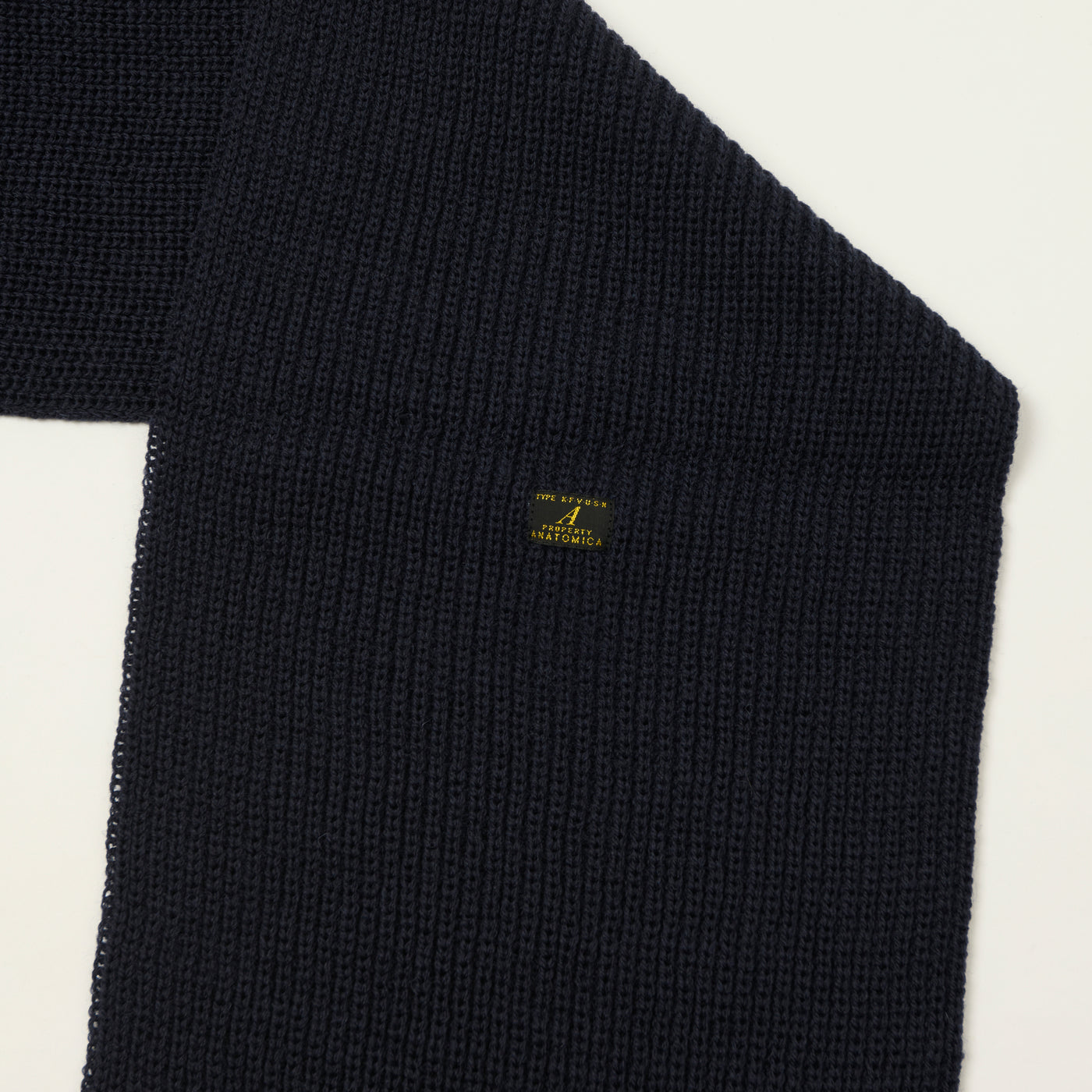Anatomica 'KNF' Knit Muffler - Navy