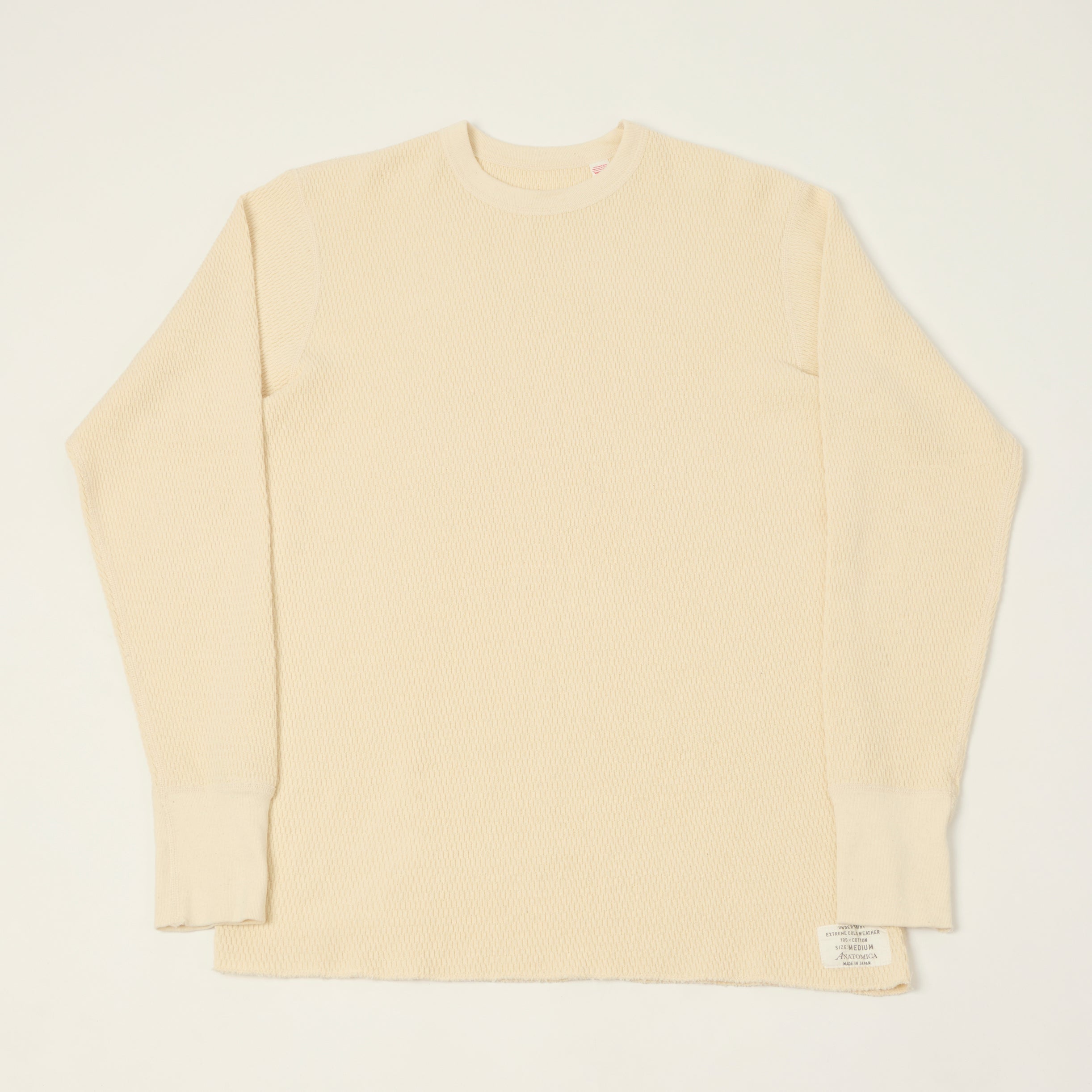 Anatomica Long Sleeve Thermal T-Shirt - Natural