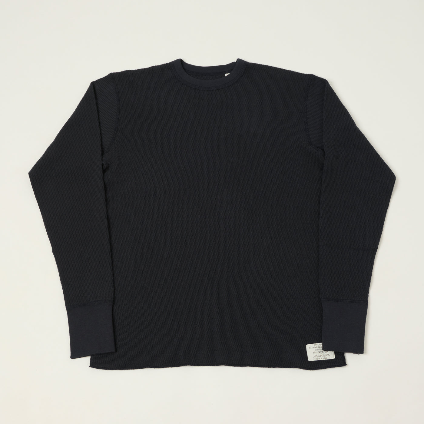 Anatomica Long Sleeve Thermal T-Shirt - Navy