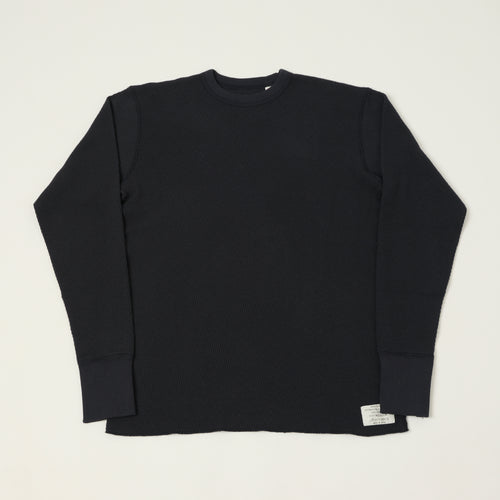 Anatomica Long Sleeve Thermal T-Shirt - Navy