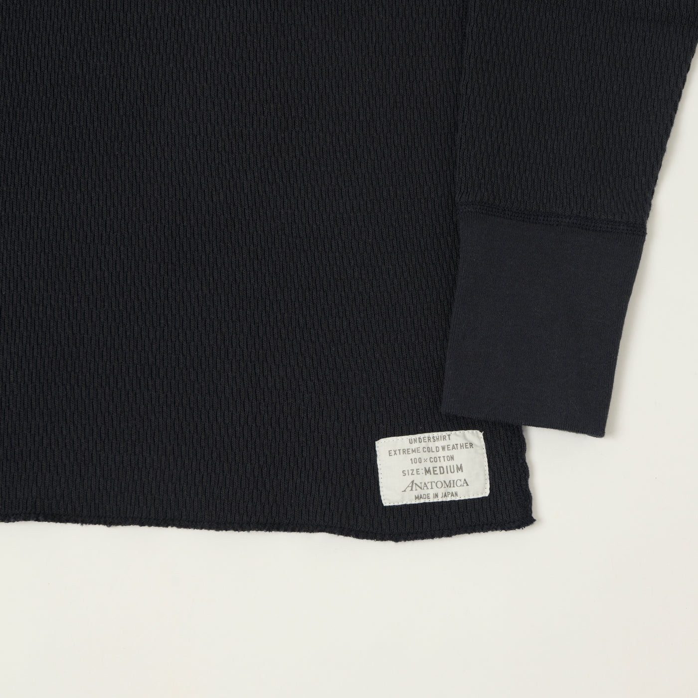Anatomica Long Sleeve Thermal T-Shirt - Navy