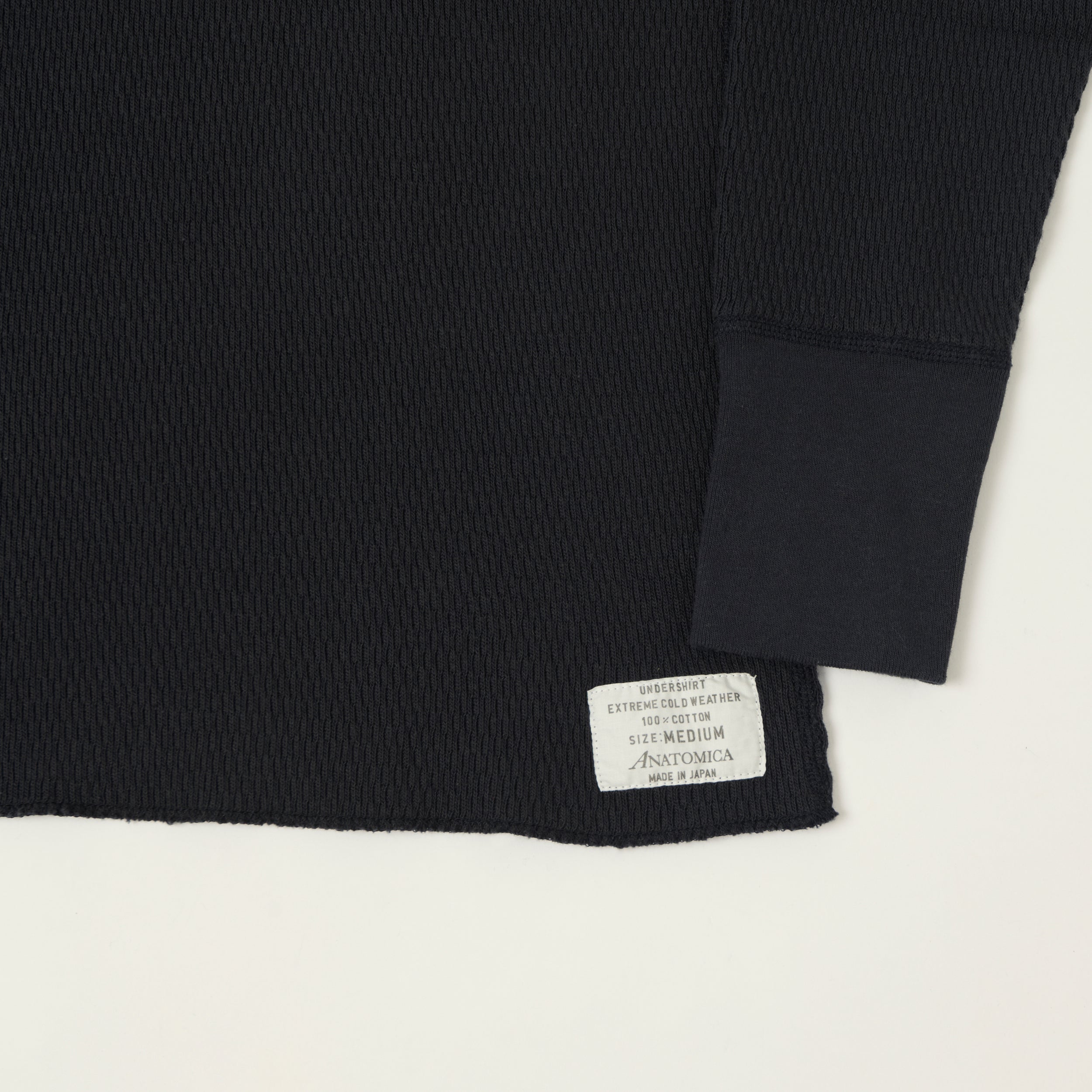 Anatomica Long Sleeve Thermal T-Shirt - Navy