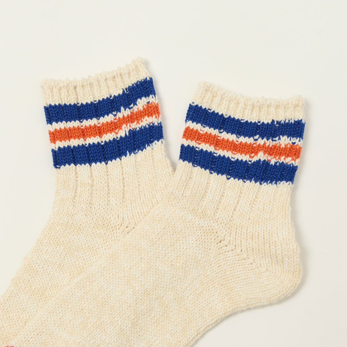 Anonymous Ism 3 Line Slub Q Sock - Blue & Orange
