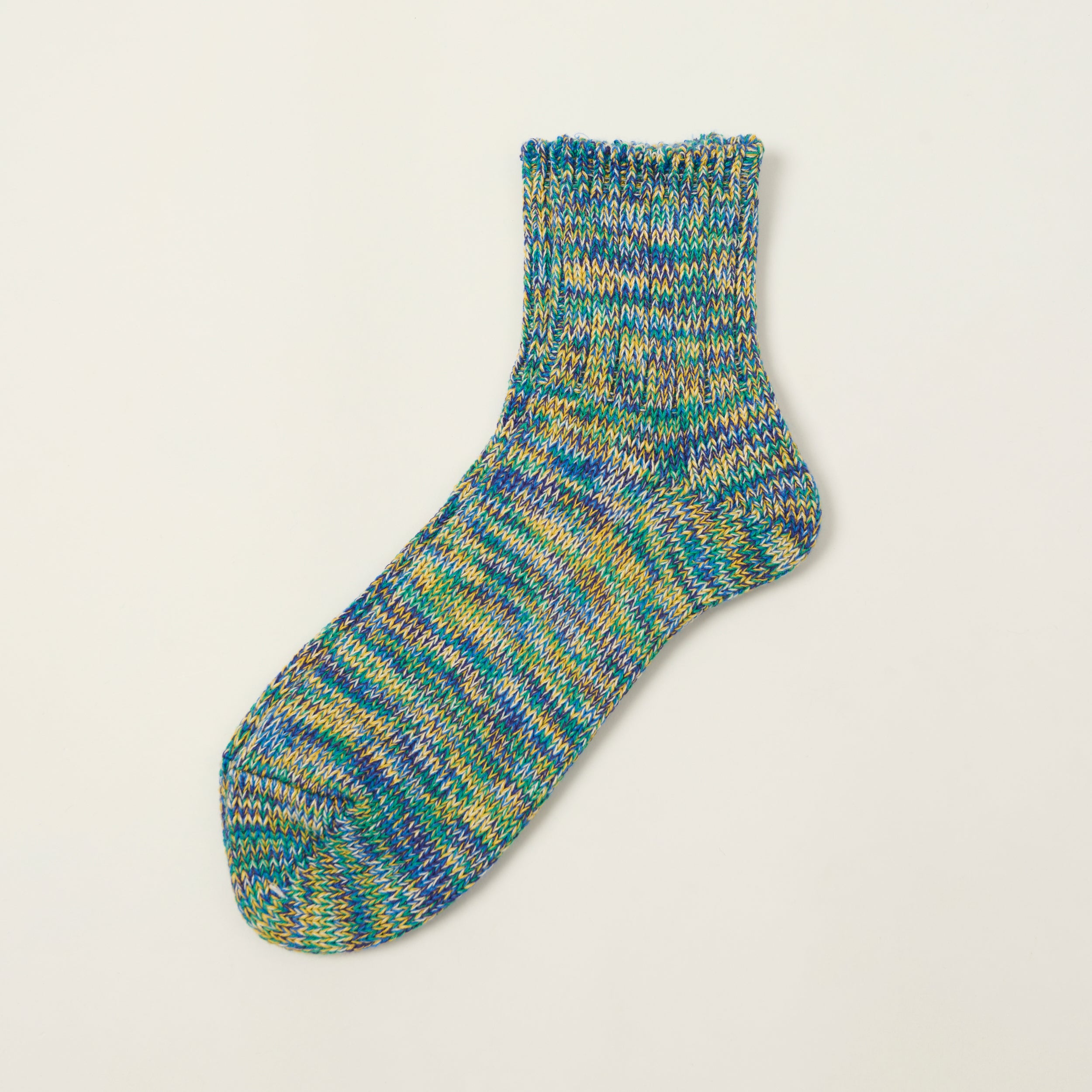 Anonymous Ism 5 Colour Mix Quarter Sock - Dark Green
