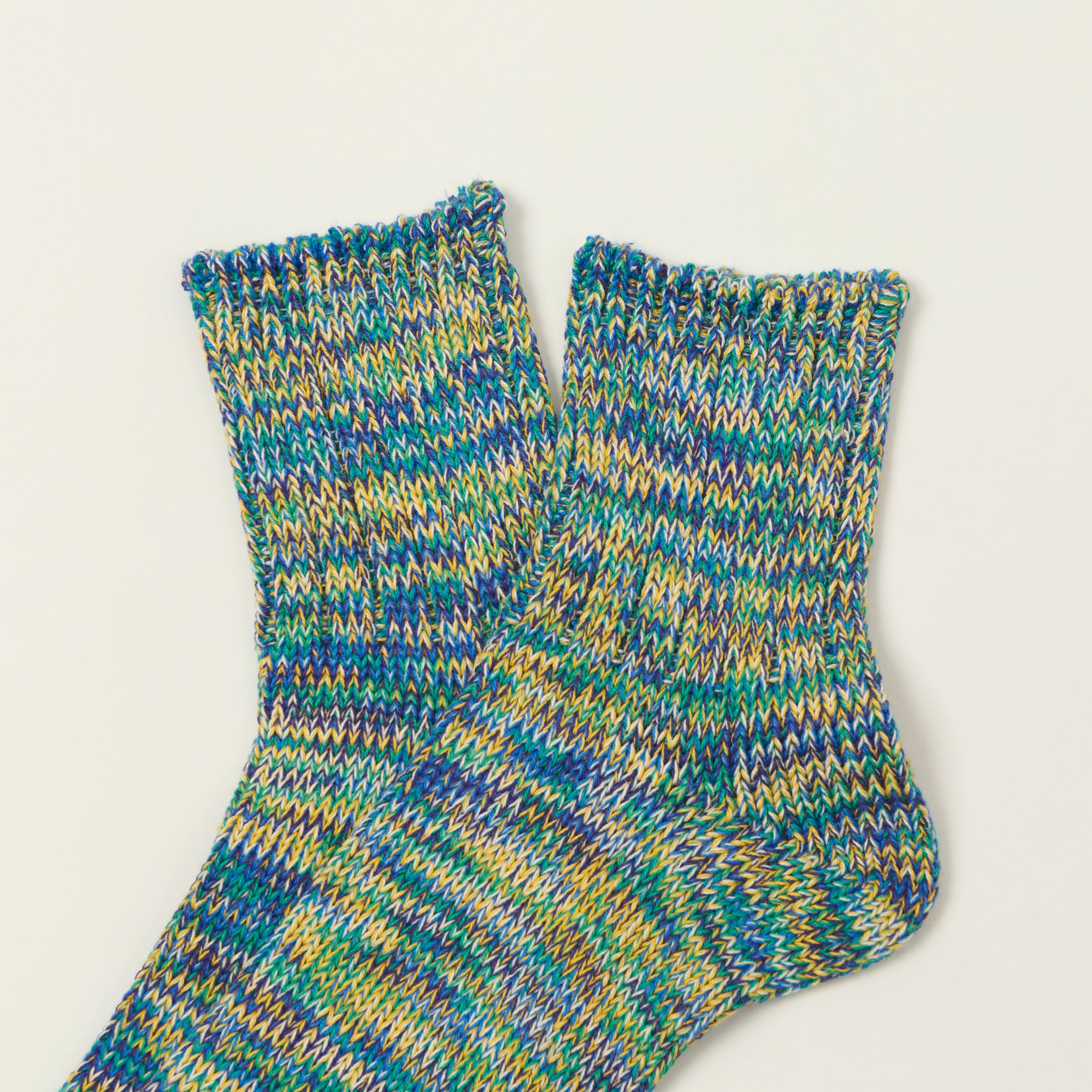 Anonymous Ism 5 Colour Mix Quarter Sock - Dark Green