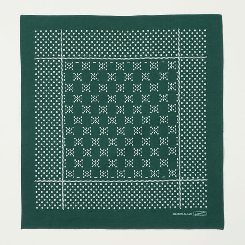 Anonymous Ism Dots Selvedge Bandana - Green