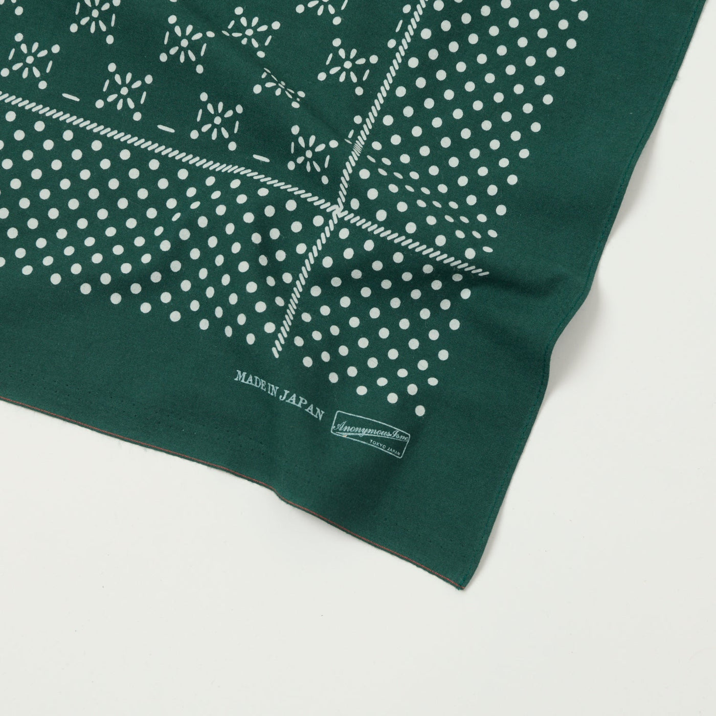 Anonymous Ism Dots Selvedge Bandana - Green
