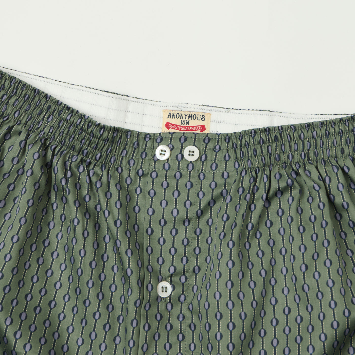 Anonymous Ism - Fine Satin Dots Pattern Boxer - Green