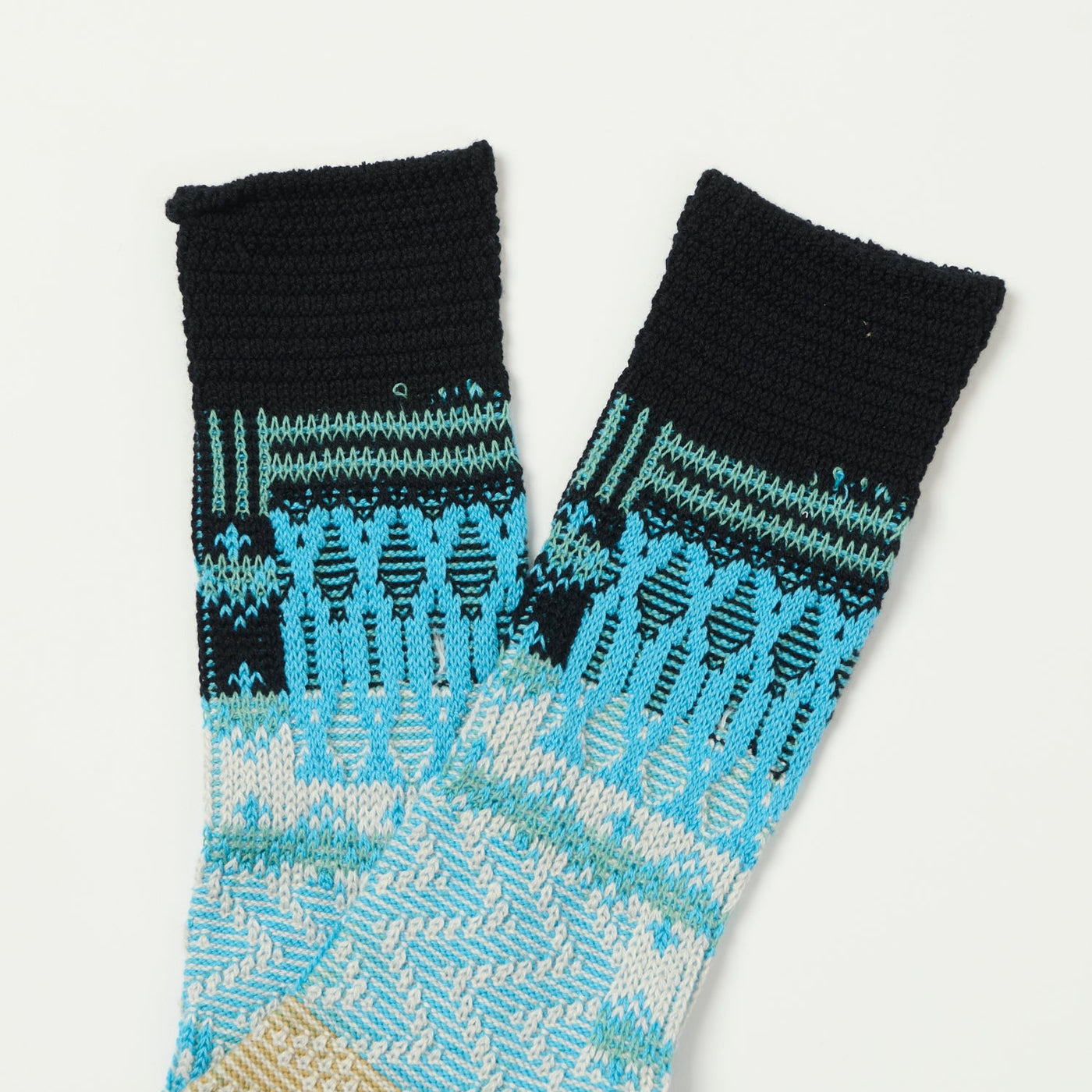 Anonymous Ism Multi Links Jacquard Crew Sock - Black