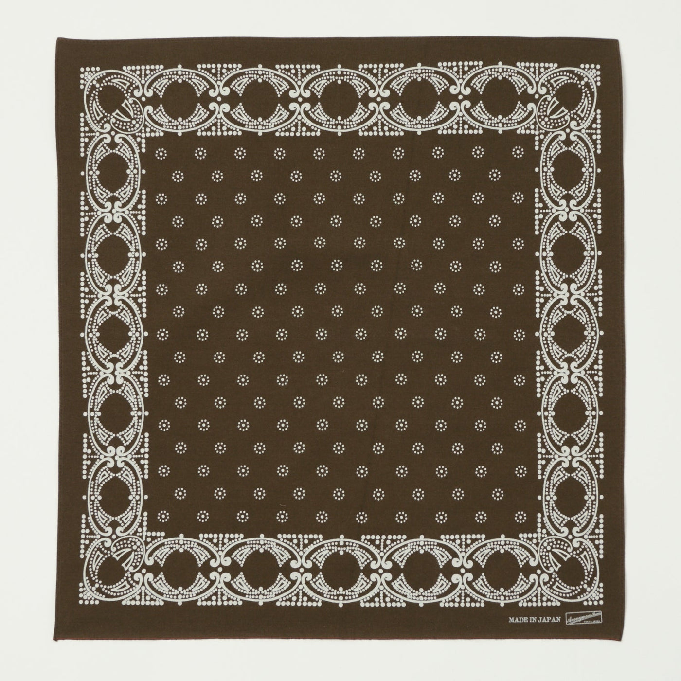 Anonymous Ism Paisley Selvedge Bandana - Brown