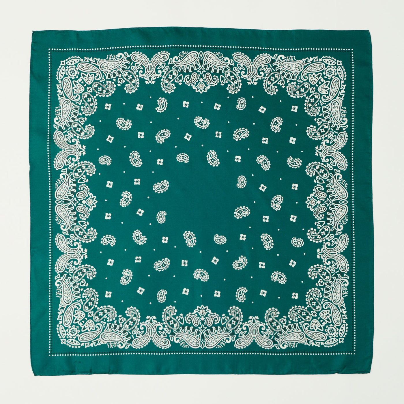 Anonymous Ism Paisley ＆ Dots Silk Bandana - Moss