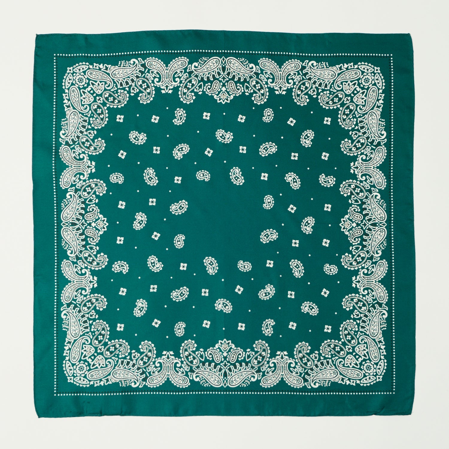 Anonymous Ism Paisley ＆ Dots Silk Bandana - Moss