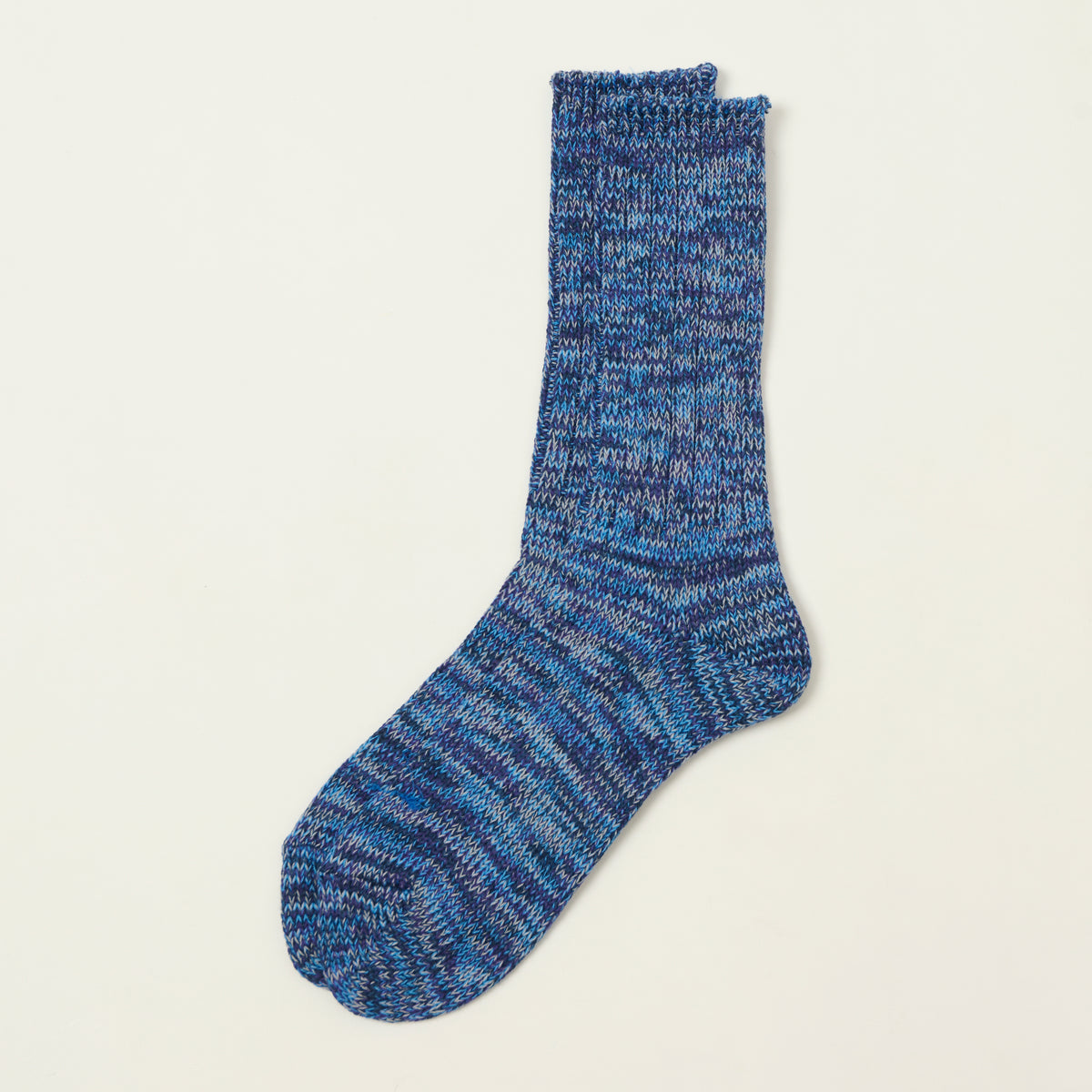 Anonymous Ism 5 Colour Mix Crew Sock - Navy