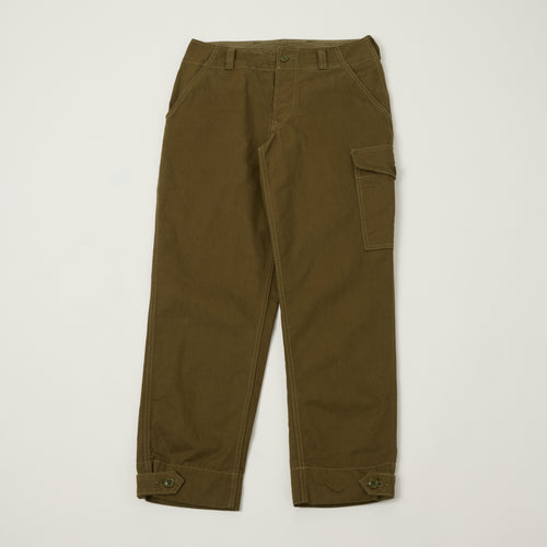 Freewheelers & Co Union Special Overalls Aviators Trouser - Dark Khaki Beige