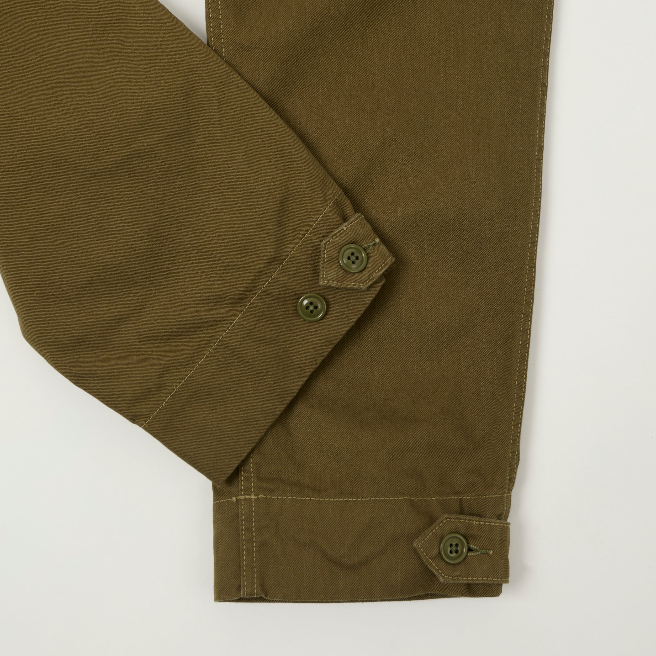 Freewheelers & Co Union Special Overalls Aviators Trouser - Dark Khaki Beige