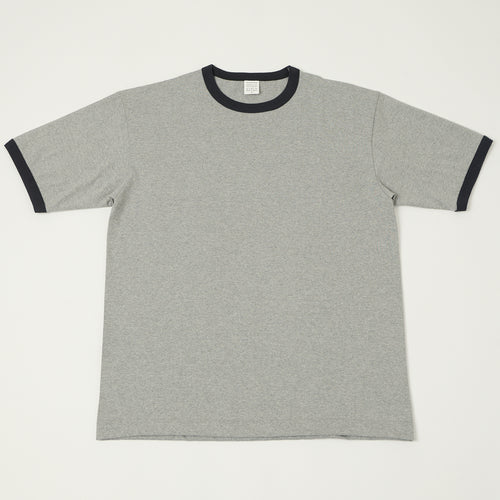 A Vontade Ringer T-Shirt - Grey/Ink