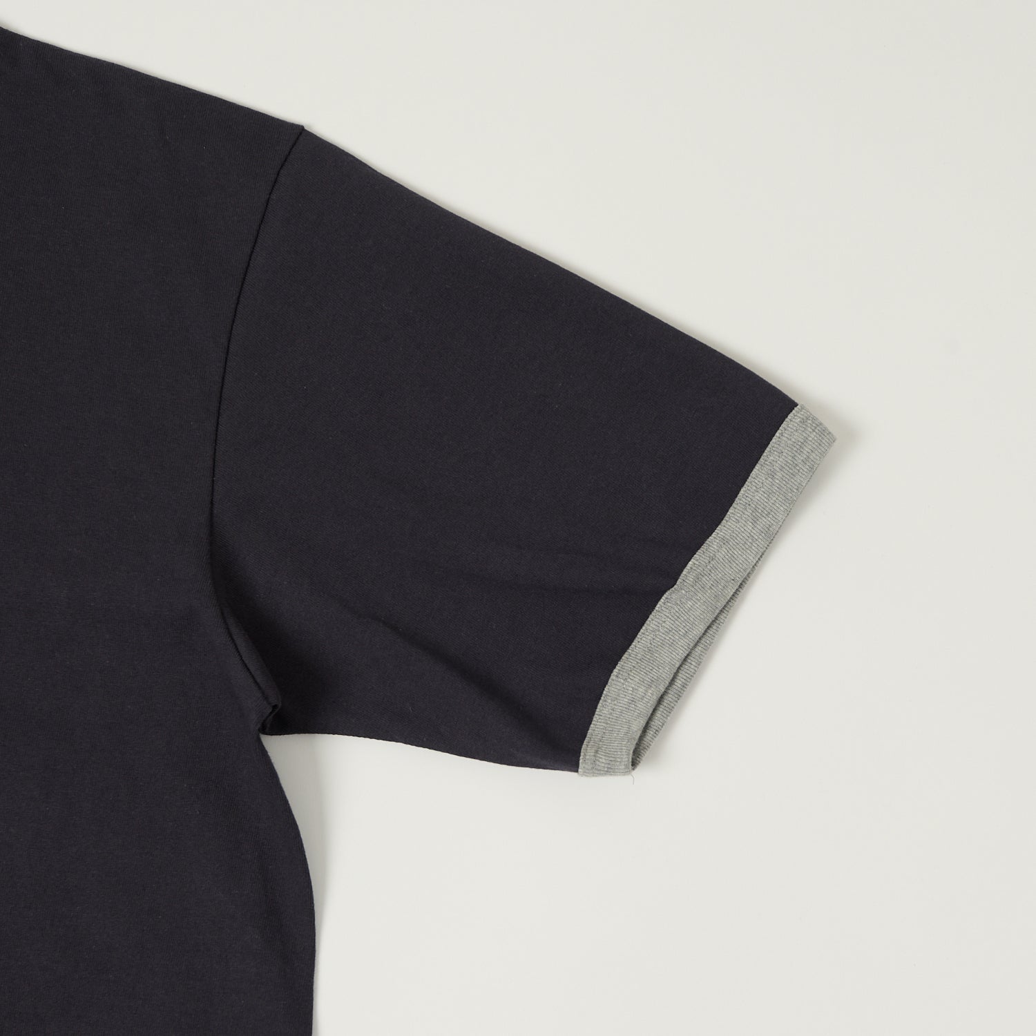 A Vontade Ringer T-Shirt - Fade Navy/Grey