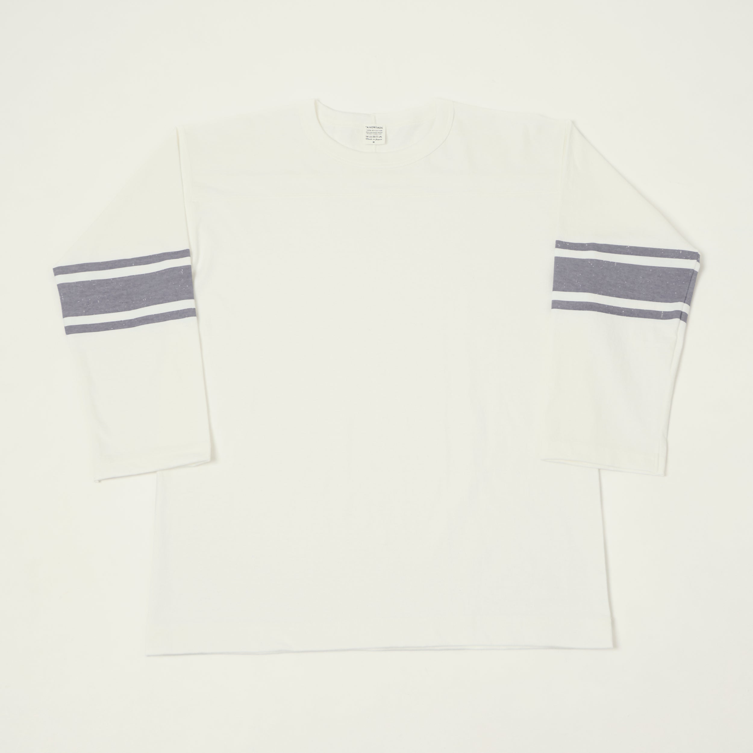 A Vontade Cropped Sleeve Football T-Shirt - White