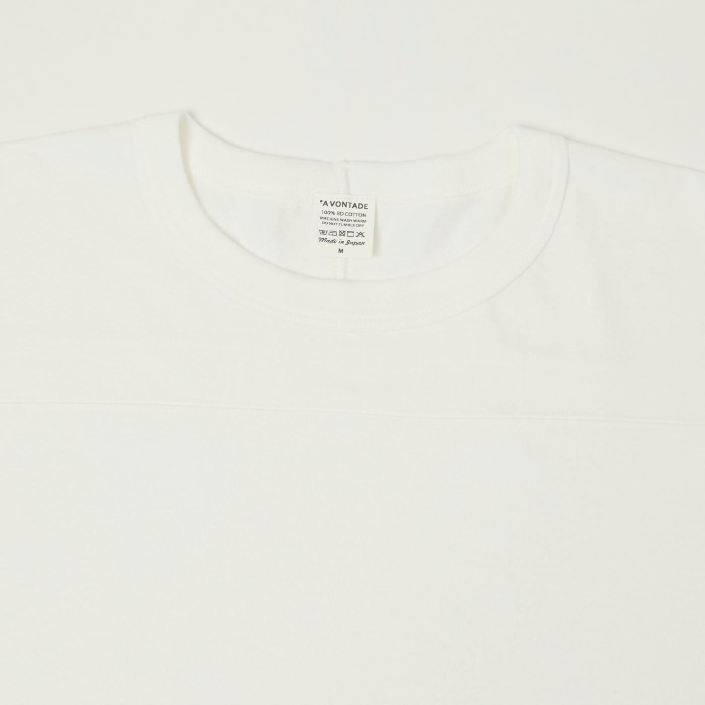 A Vontade Cropped Sleeve Football T-Shirt - White