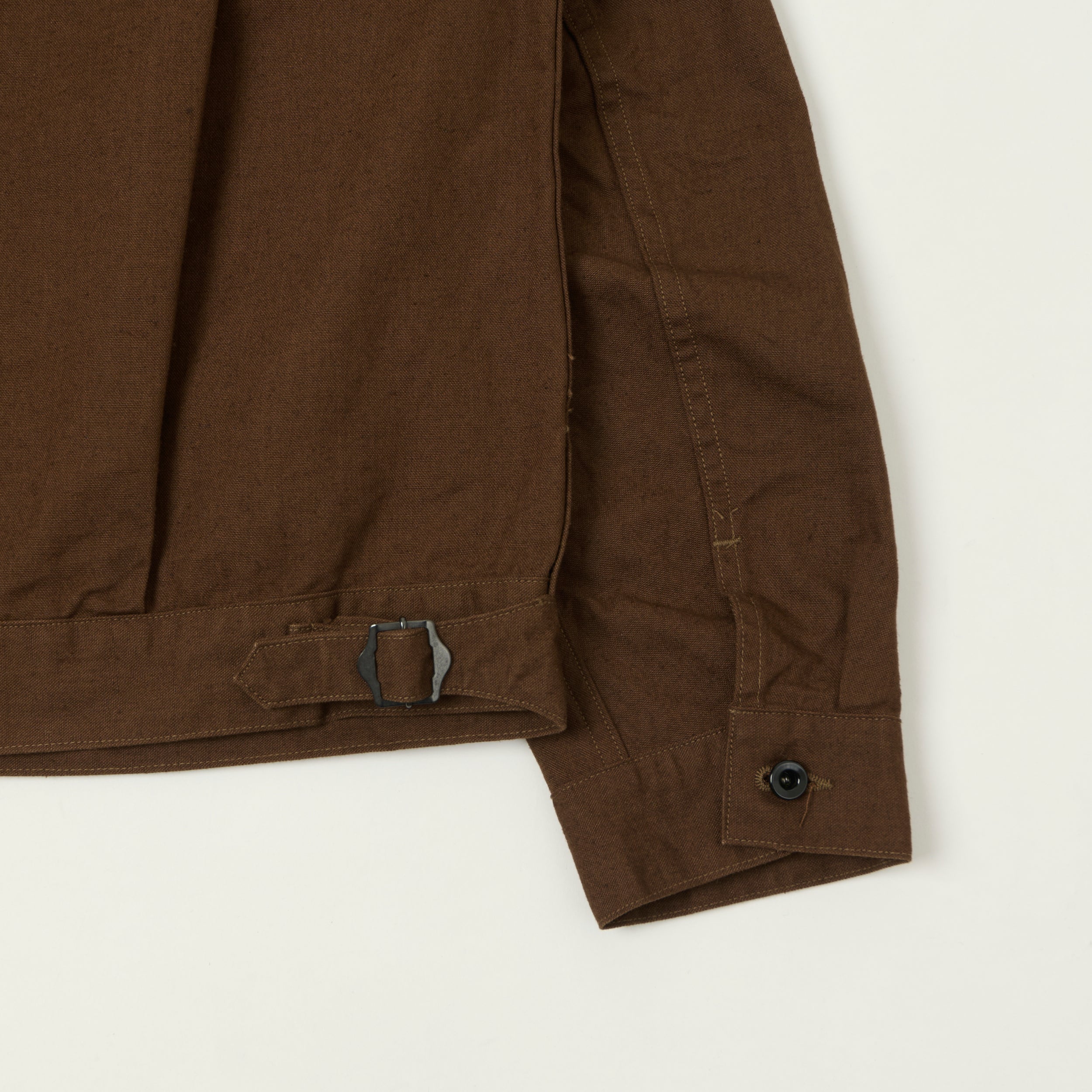 A Vontade Cotton/Hemp Coal Mine Blouse Jacket - Dark Brown