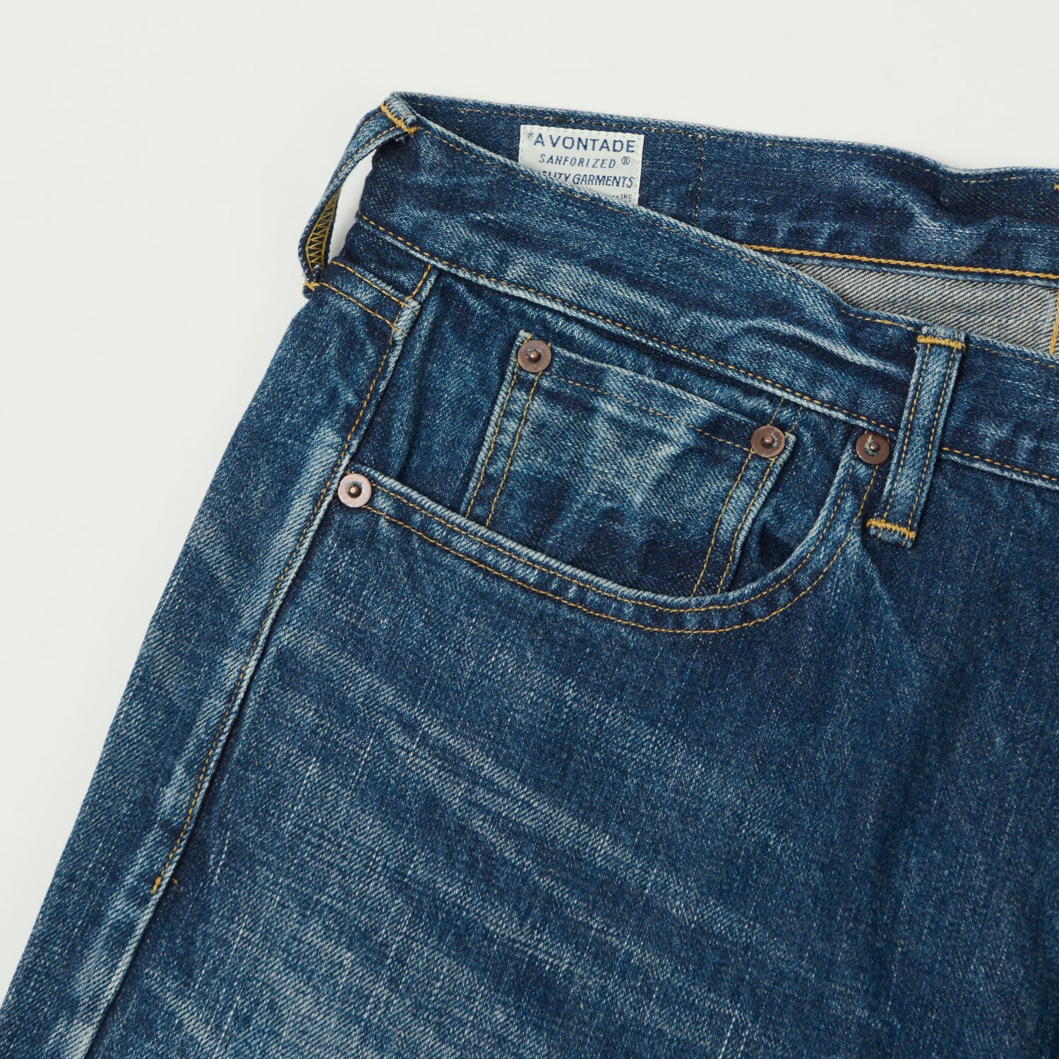 A Vontade 0102SXX Regular Straight Jean - Dark Blue Wash