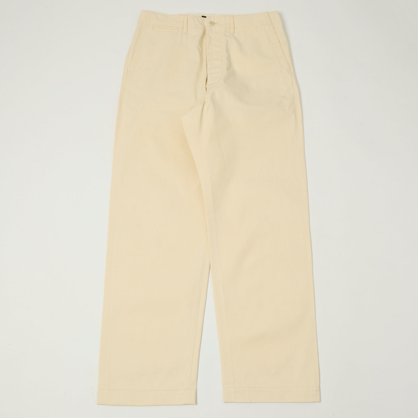 A Vontade Wide Fit Chino Trouser - Natural