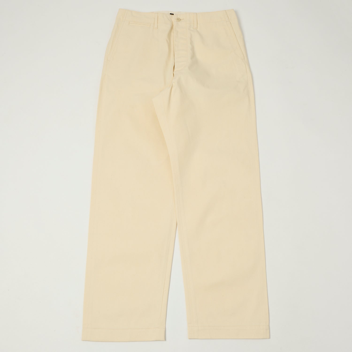 A Vontade Wide Fit Chino Trouser - Natural