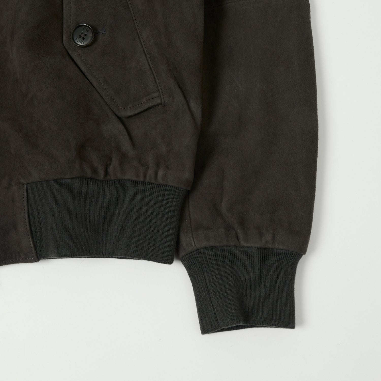 Baracuta G9 Suede Harrington Jacket - December Sky