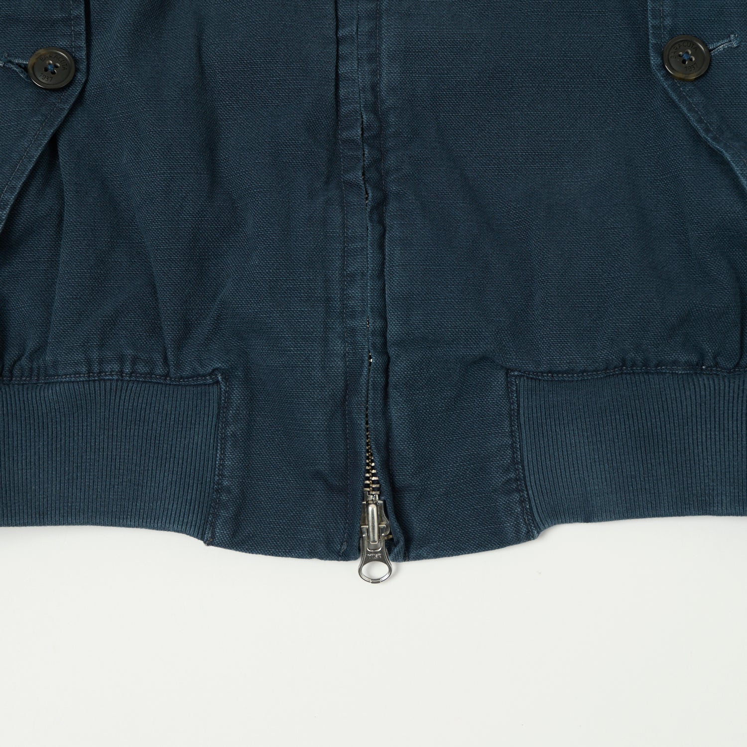 Baracuta G9 Canvas Harrington Jacket - Sea Storm
