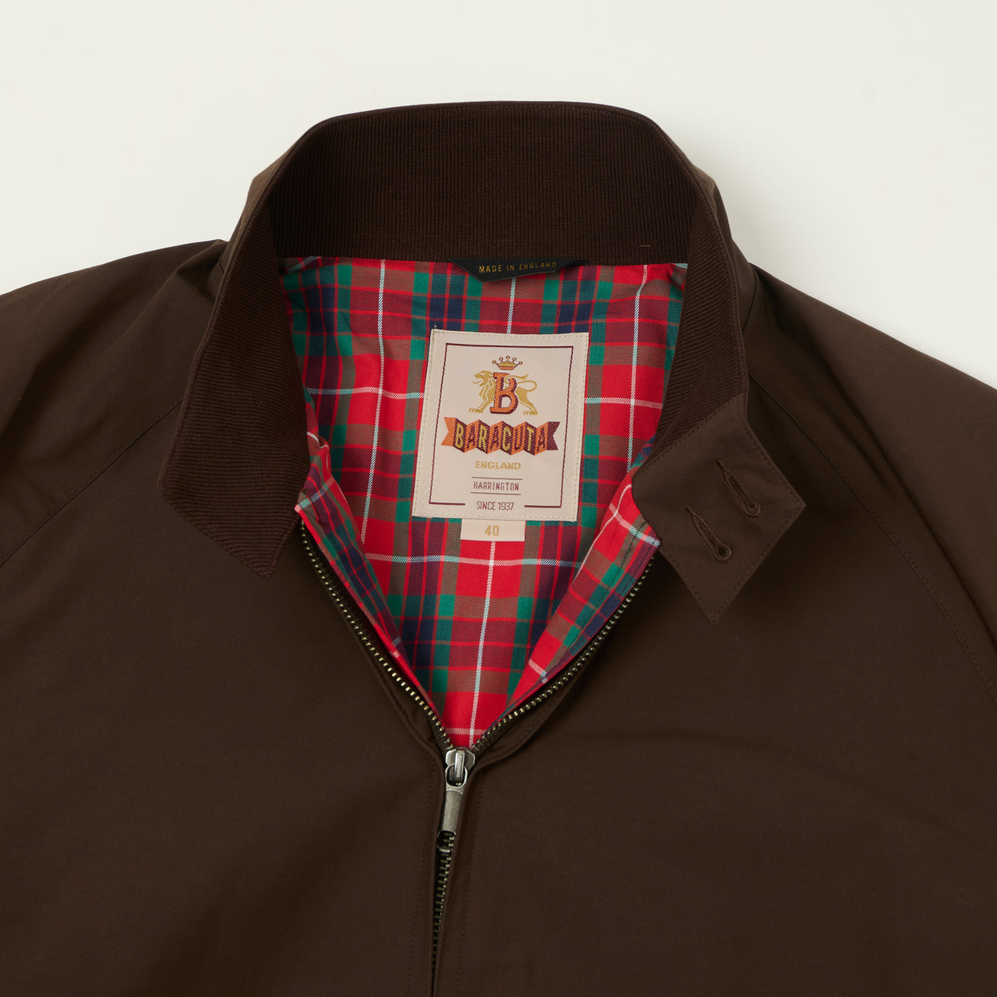 Baracuta G9 'Baracuta Cloth' Harrington Jacket - Cigar Brown