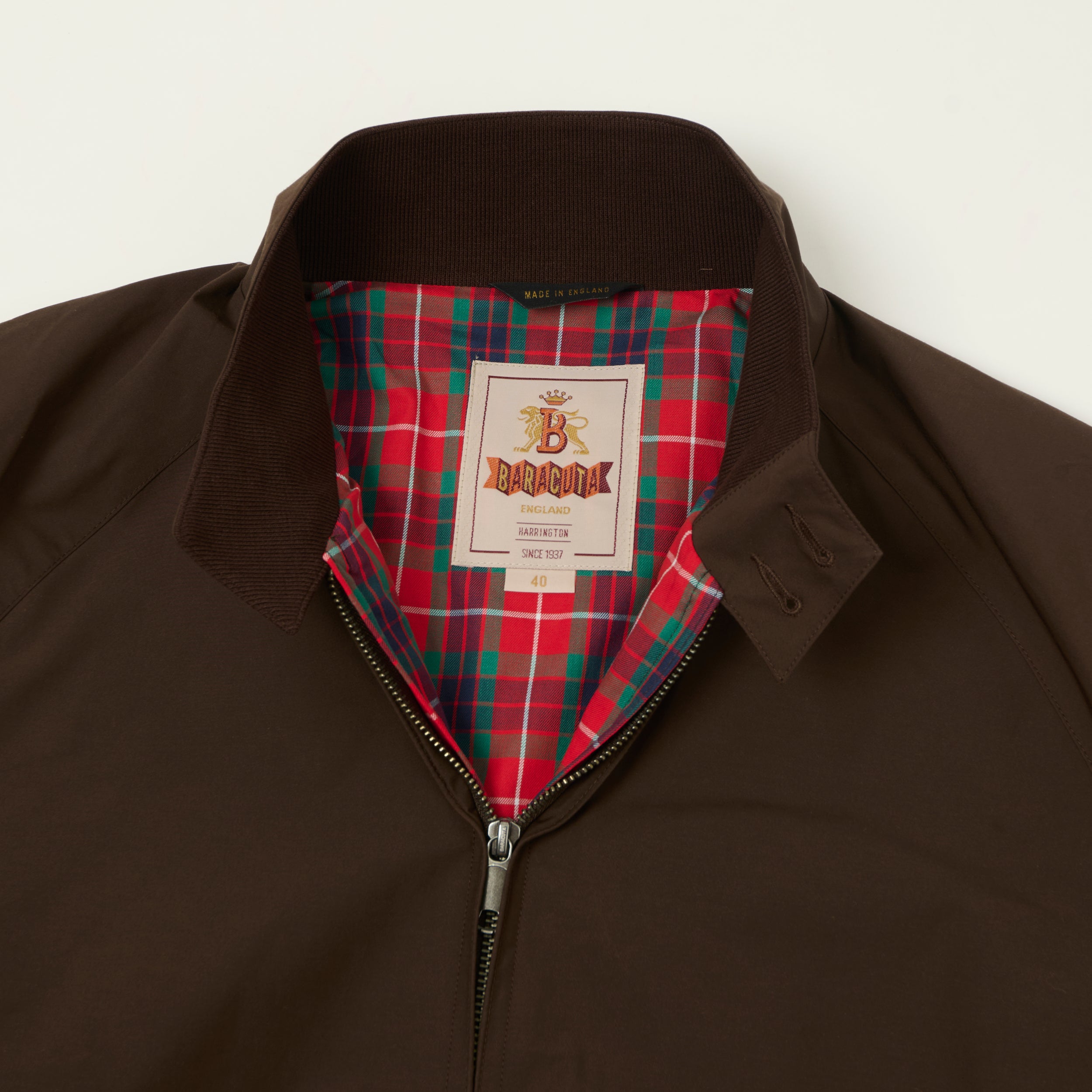Baracuta G9 'Baracuta Cloth' Harrington Jacket - Cigar Brown
