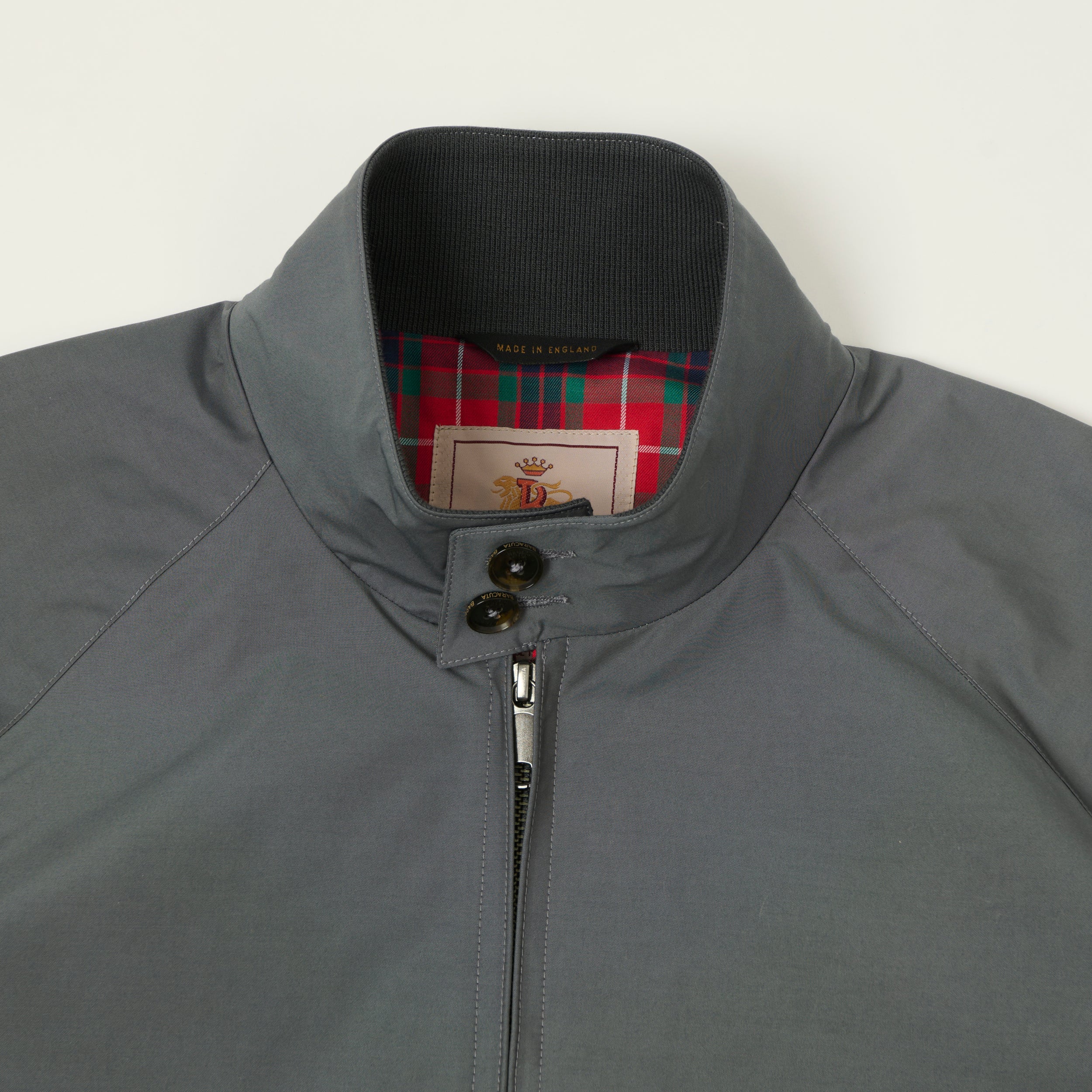 Baracuta G9 'Baracuta Cloth' Harrington Jacket - Slate Grey