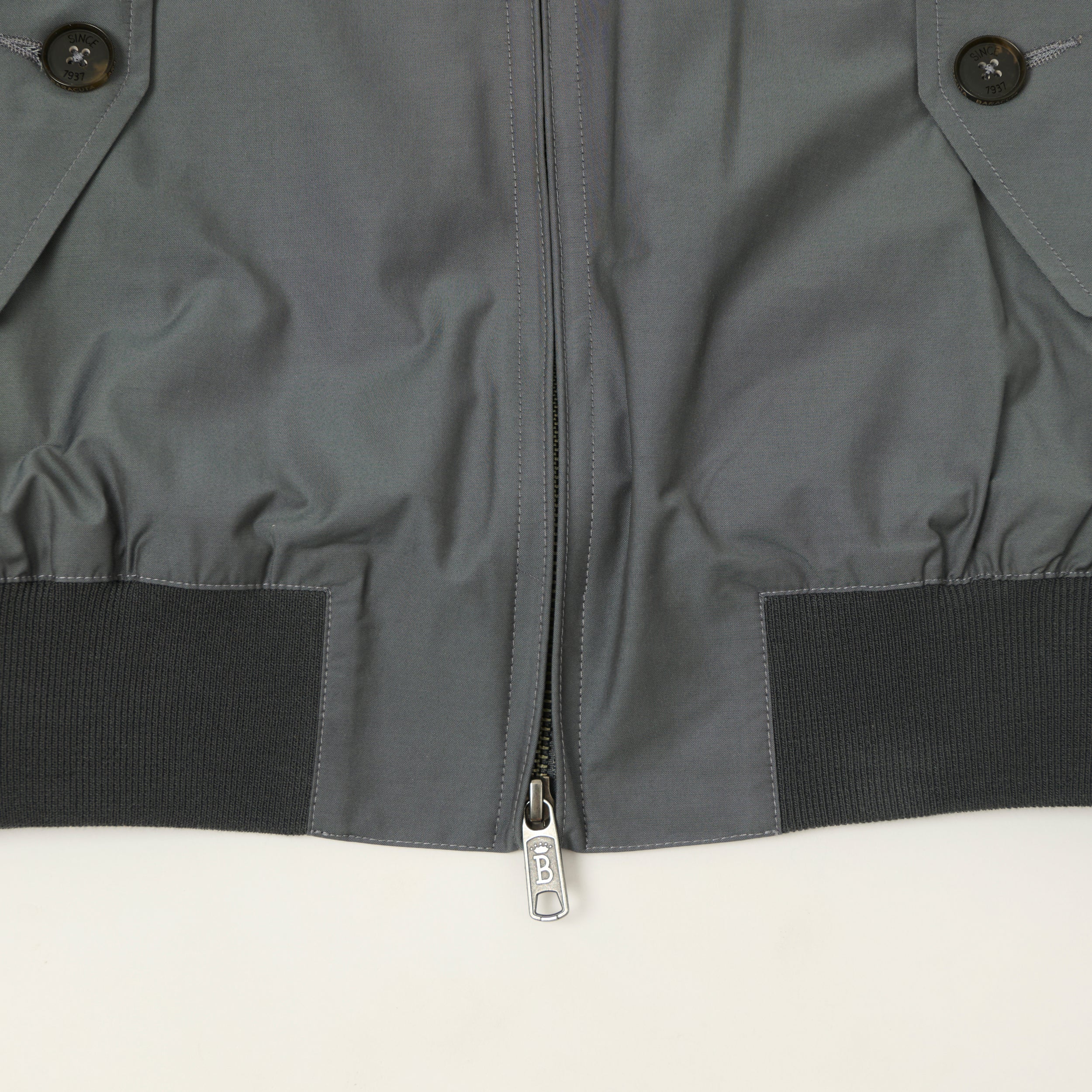 Baracuta G9 'Baracuta Cloth' Harrington Jacket - Slate Grey