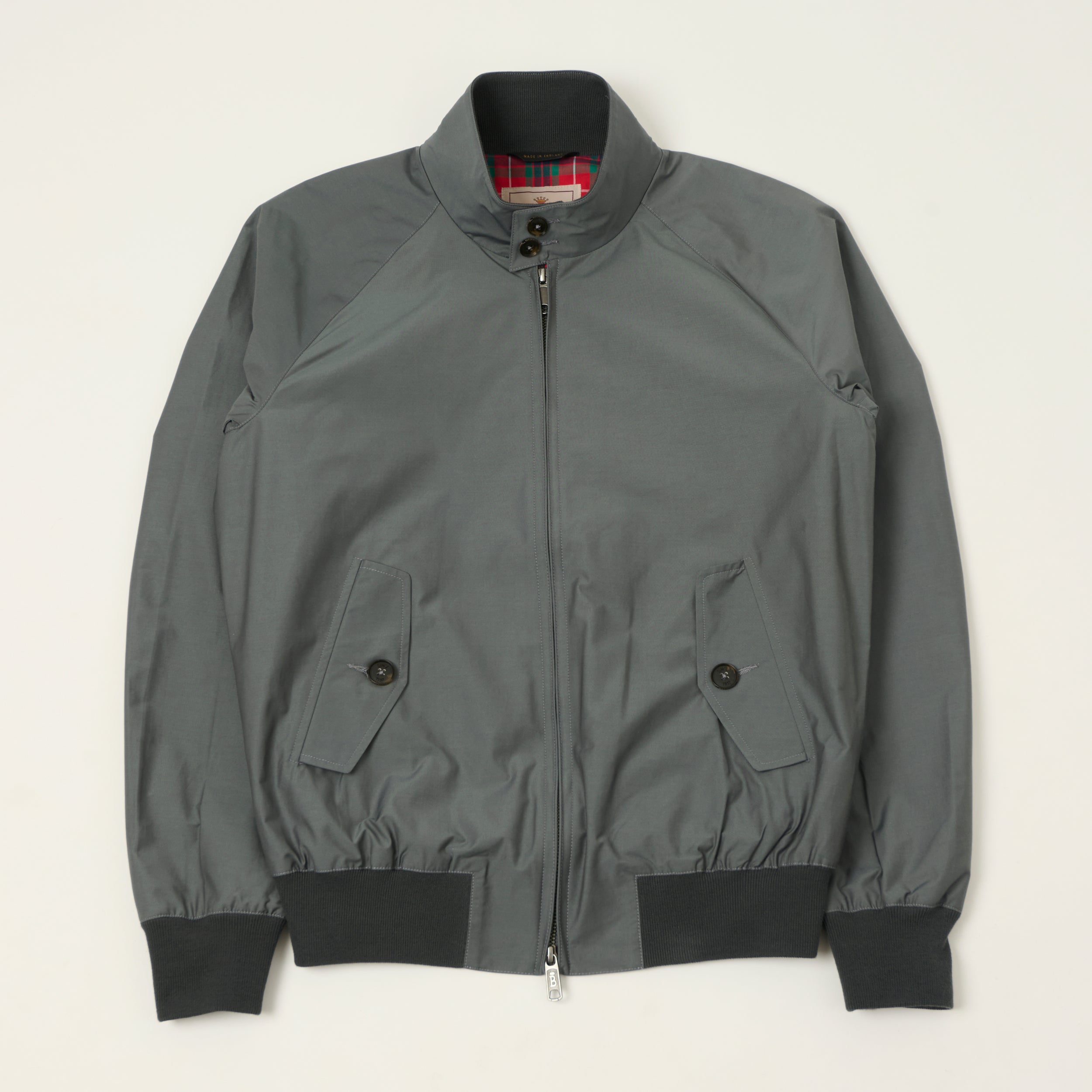 Baracuta G9 'Baracuta Cloth' Harrington Jacket - Slate Grey