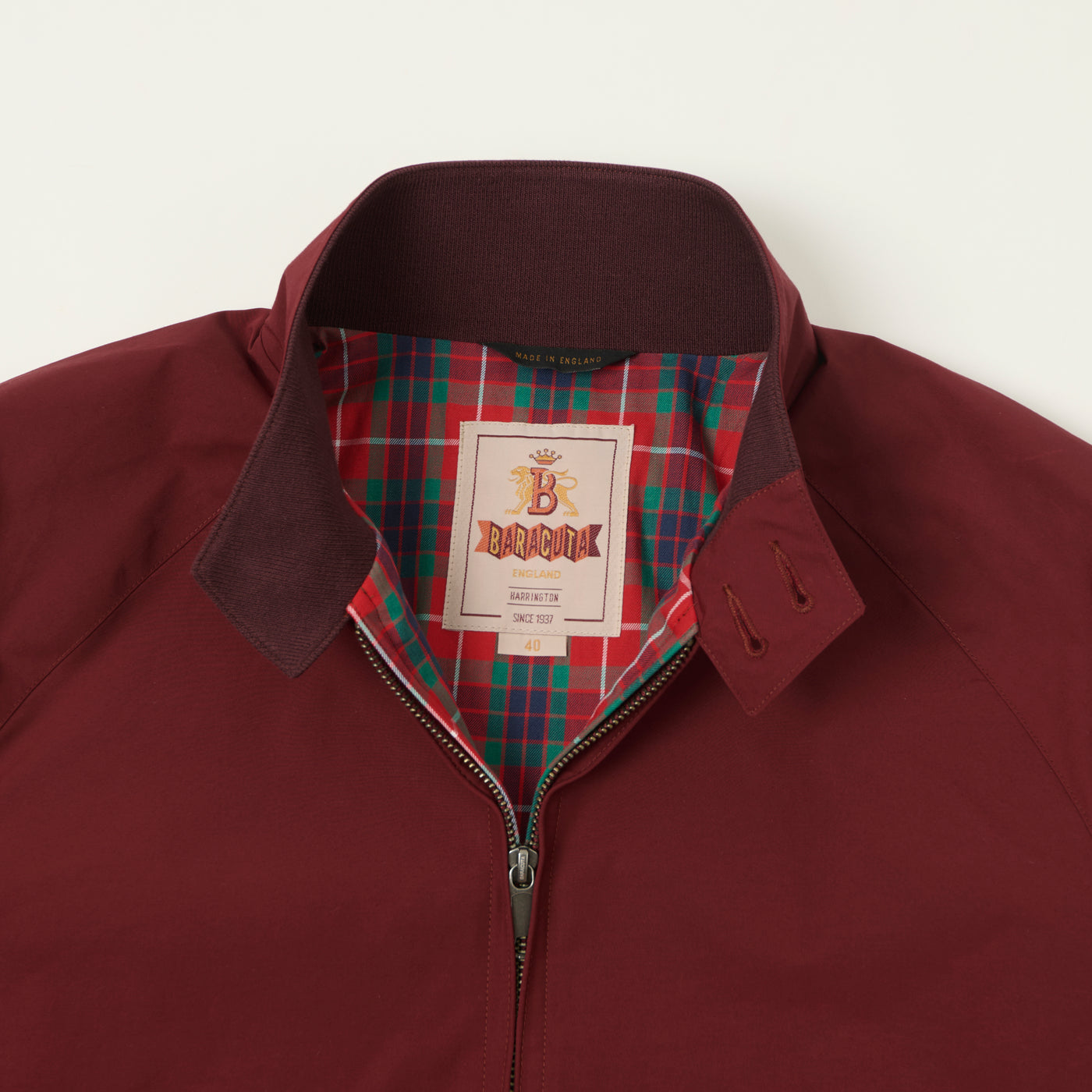 Baracuta G9 'Baracuta Cloth' Harrington Jacket - Tawny Port