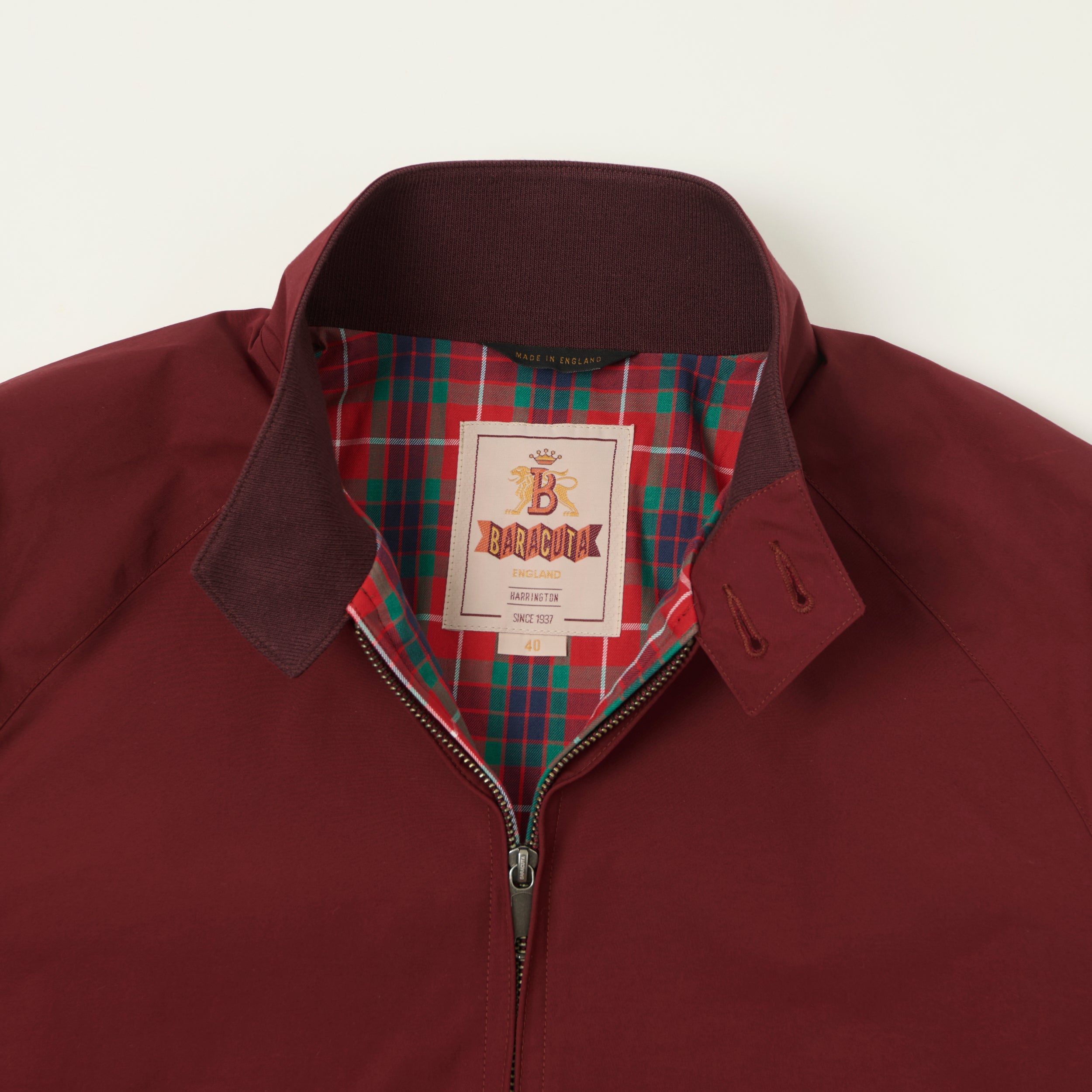 Baracuta G9 'Baracuta Cloth' Harrington Jacket - Tawny Port