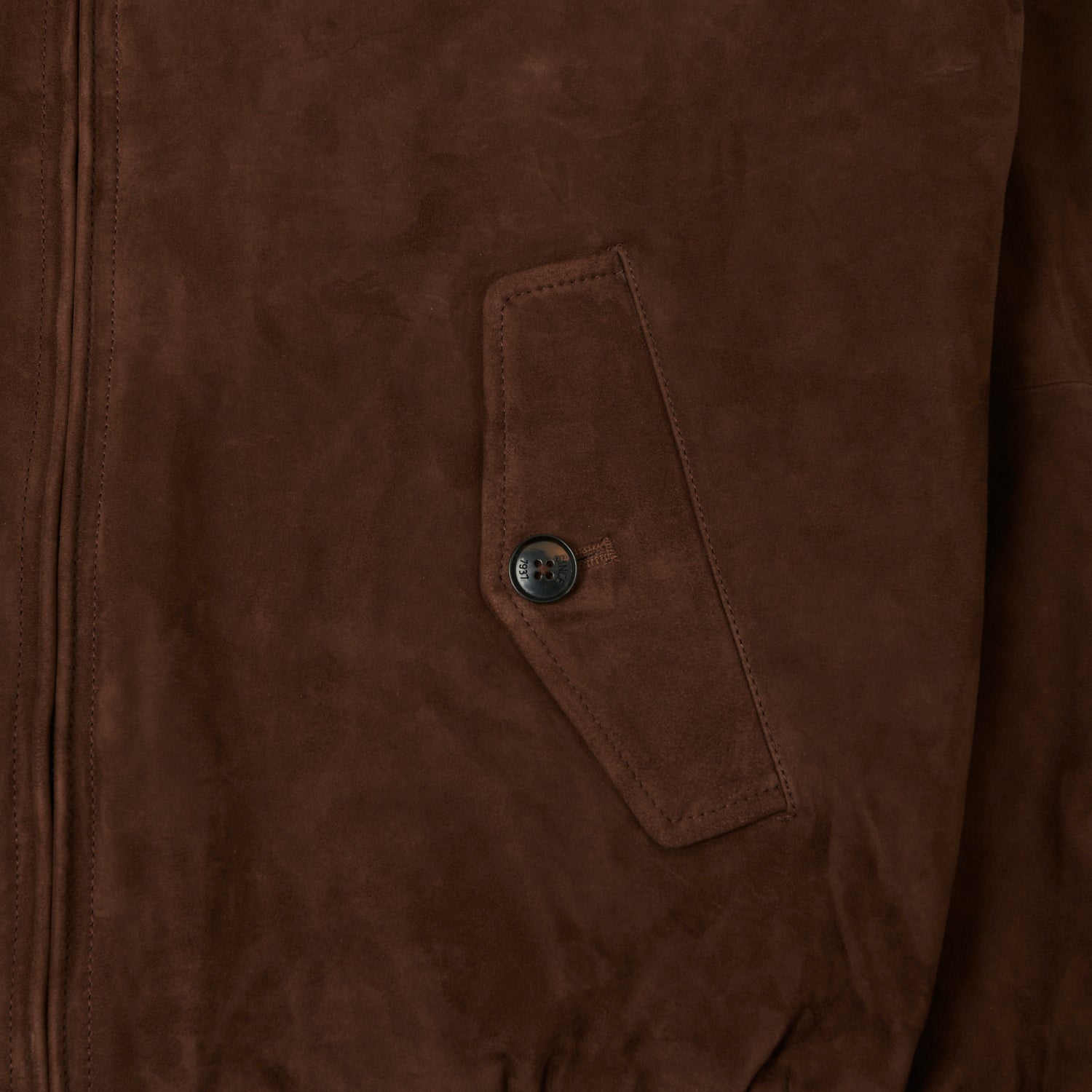 Baracuta G9 Suede Harrington Jacket - Chocolate