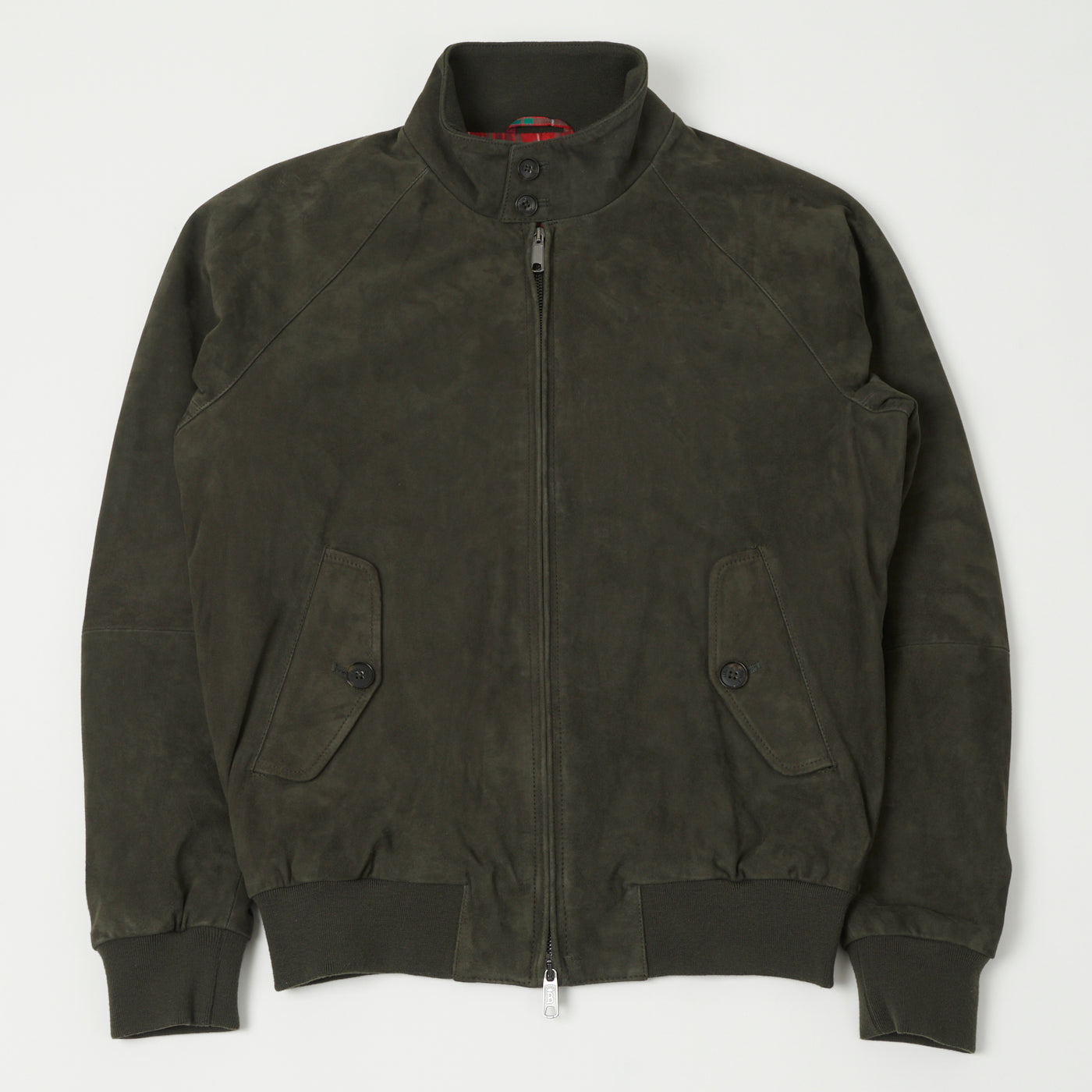 Baracuta G9 Suede Harrington Jacket - Green