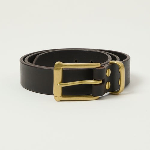Barnes & Moore Garrison Belt - Deep Honey/Brass