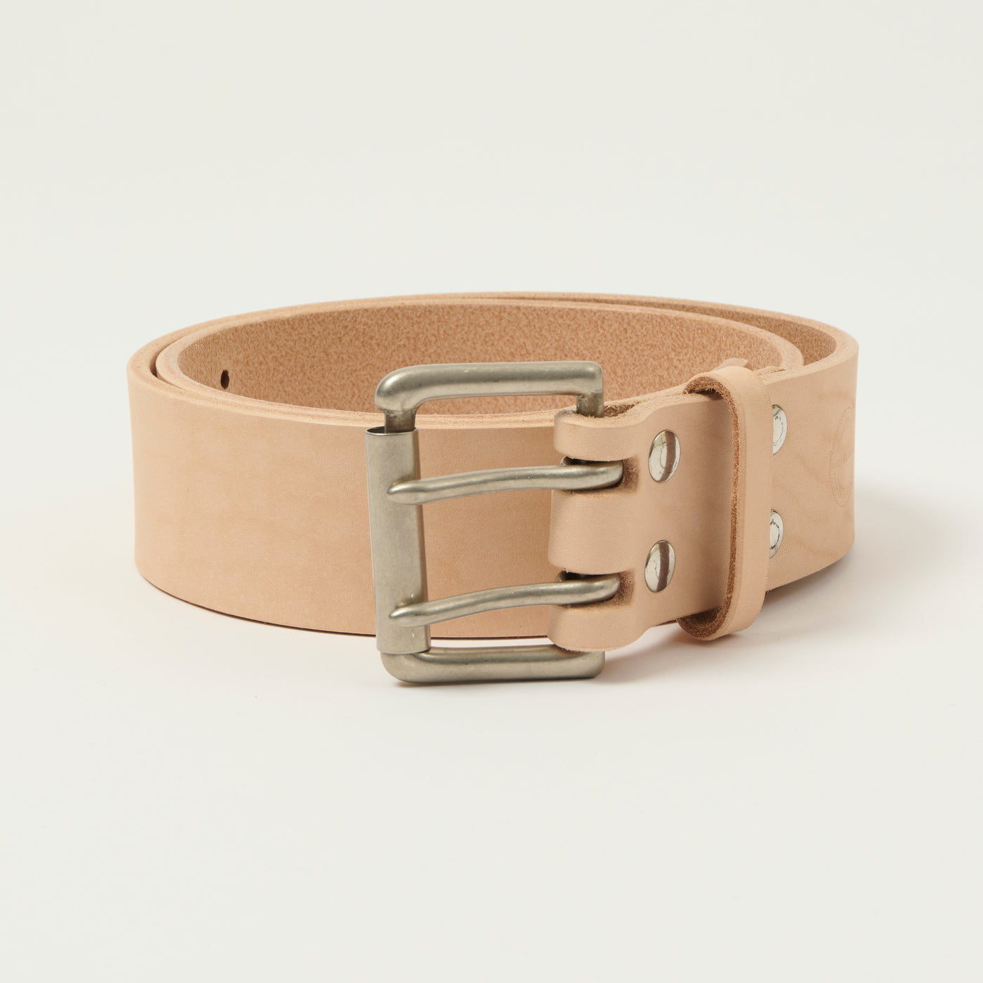 Barnes & Moore Heavyweight Belt - Natural Harness/Nickel