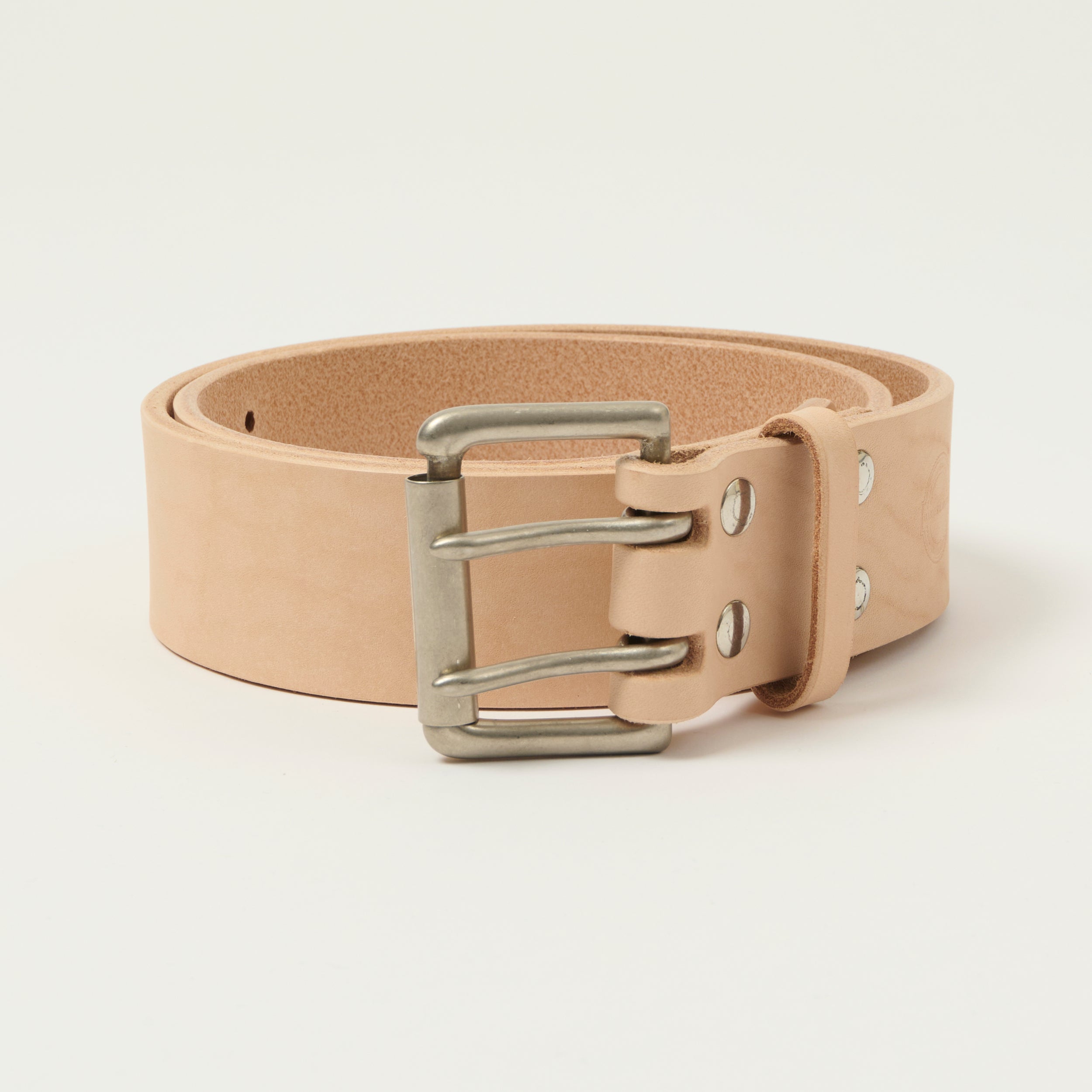 Barnes & Moore Heavyweight Belt - Natural Harness/Nickel