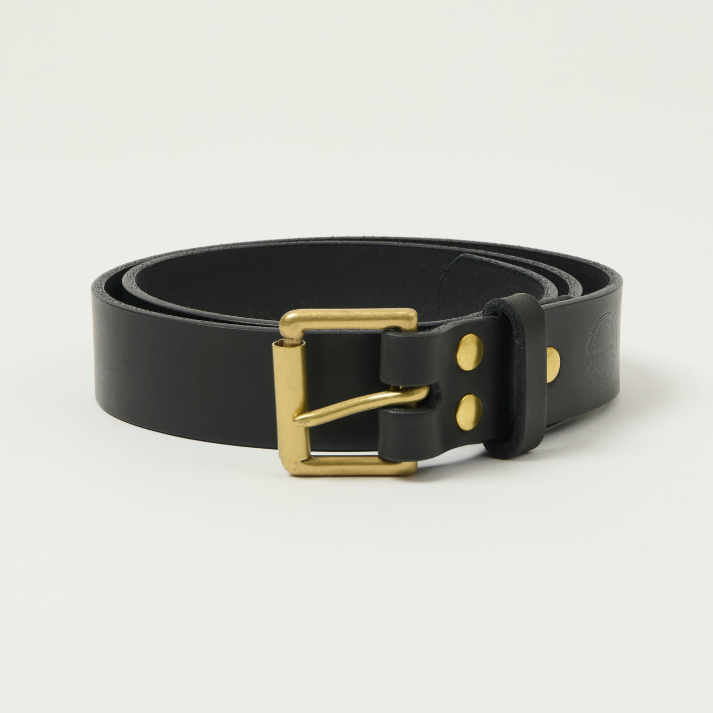 Barnes & Moore Roller Belt - Black/Brass