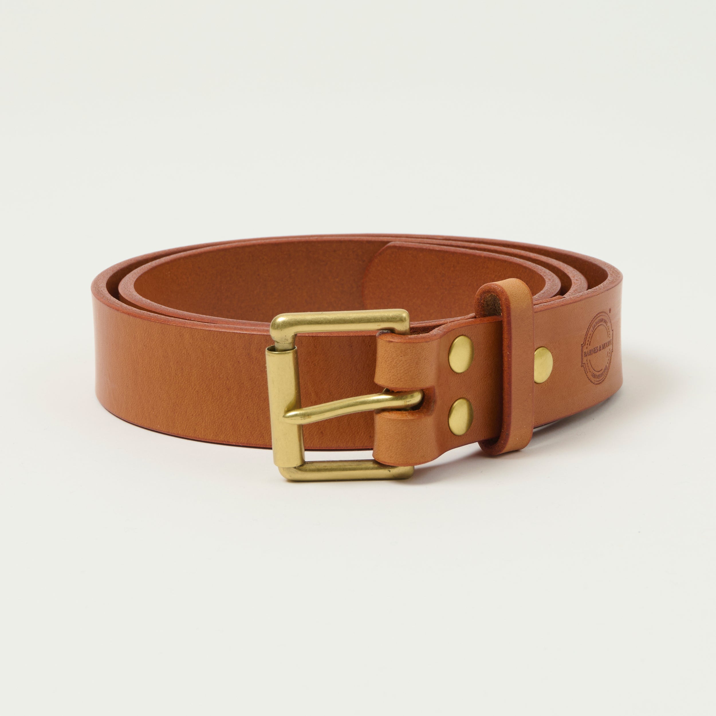 Barnes & Moore Roller Belt - Harness Tan/Brass